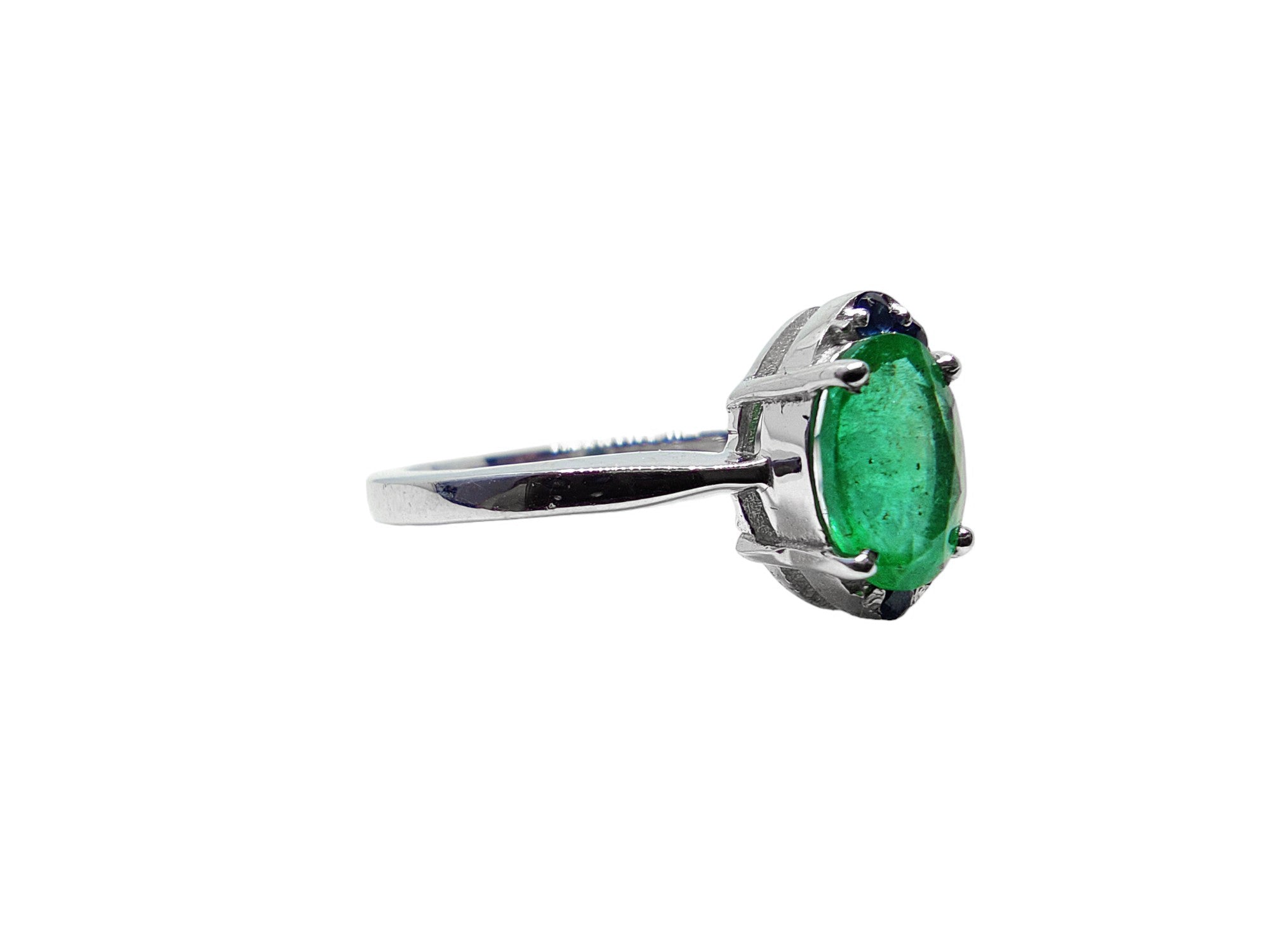 925 Silver Emerald Promise Ring Beautiful Genuine Emerald Band 0.90 Ct Emerald Birthstone Ring Zambian Emerald Ring For Her Mothers Day Ring