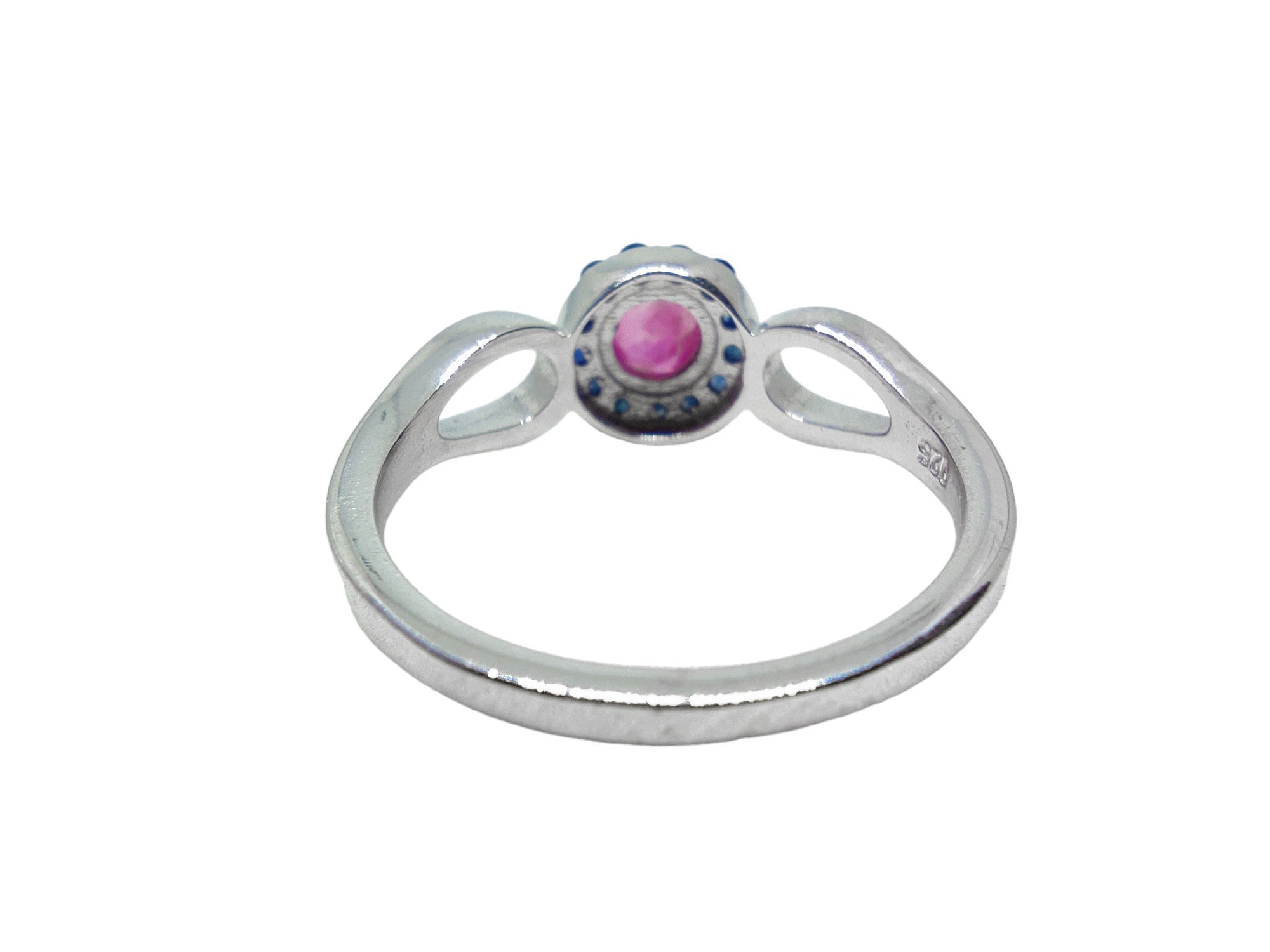 Natural Ruby Sapphire Engagement Ring Natural Ruby Wedding Ring Pink Ruby Cluster Engagement Ring Natural Ruby Sapphire Wedding Band