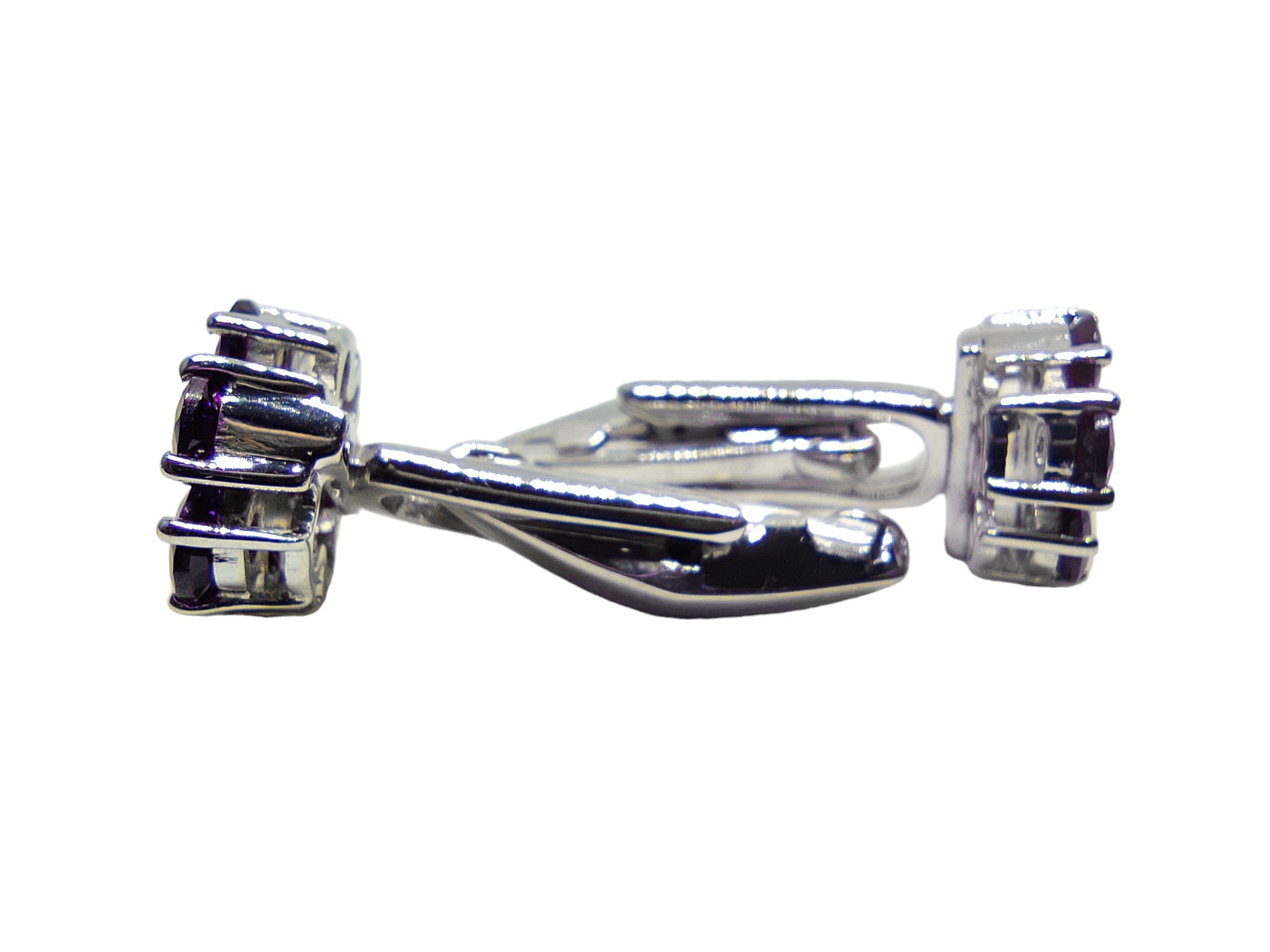 Mens Amethyst Cufflinks Sterling Silver Amethyst Men Flower Cufflinks February Birthstone Cufflinks Men Amethyst Cufflinks Groomsmen Cufflink