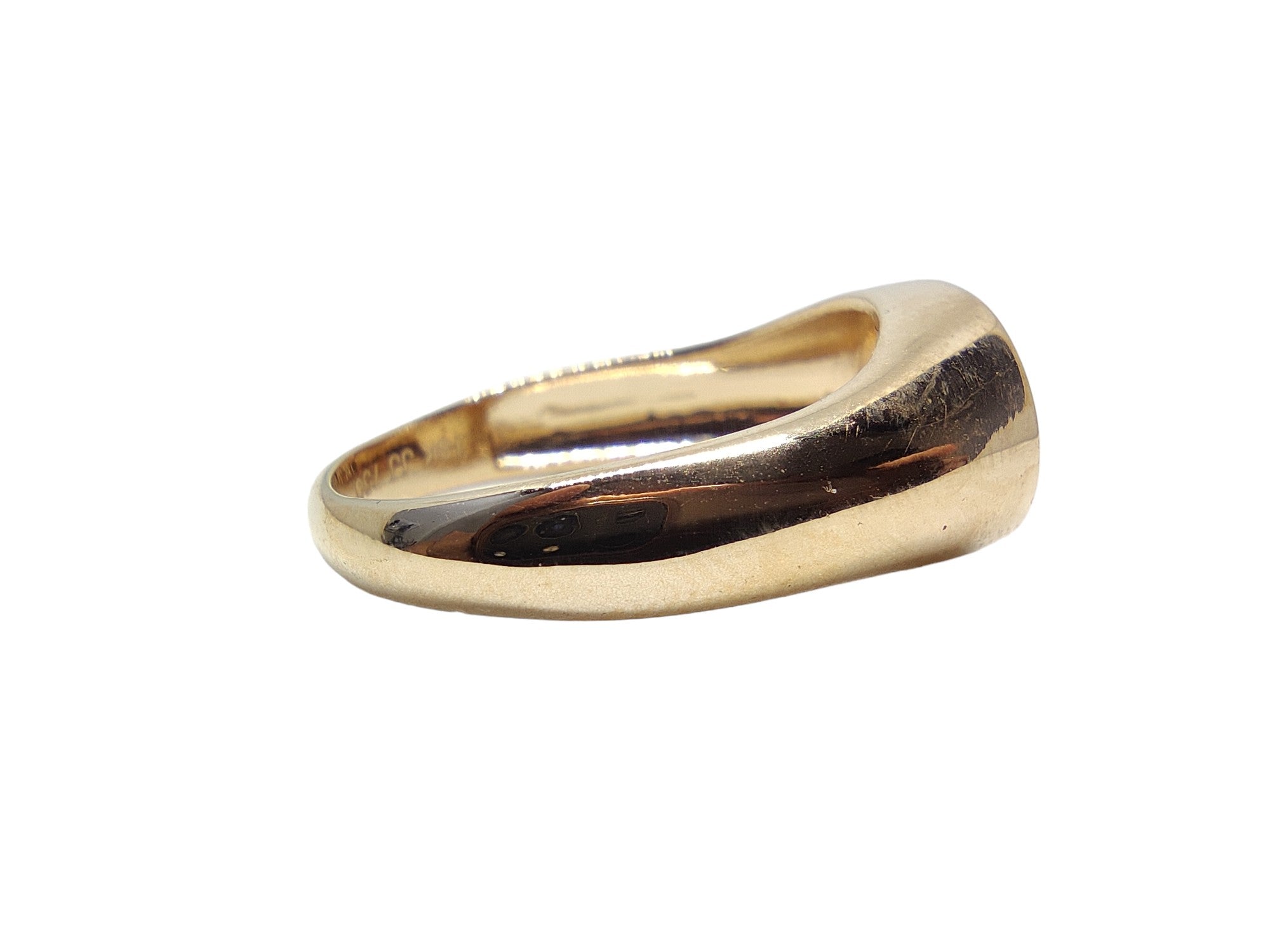 18K Gold Diamond Signet Ring Natural Diamond Signet Ring For Him Mens Diamond Signet Band 0.22 Ct VS Diamond Signet Band 18K Solid Gold Ring