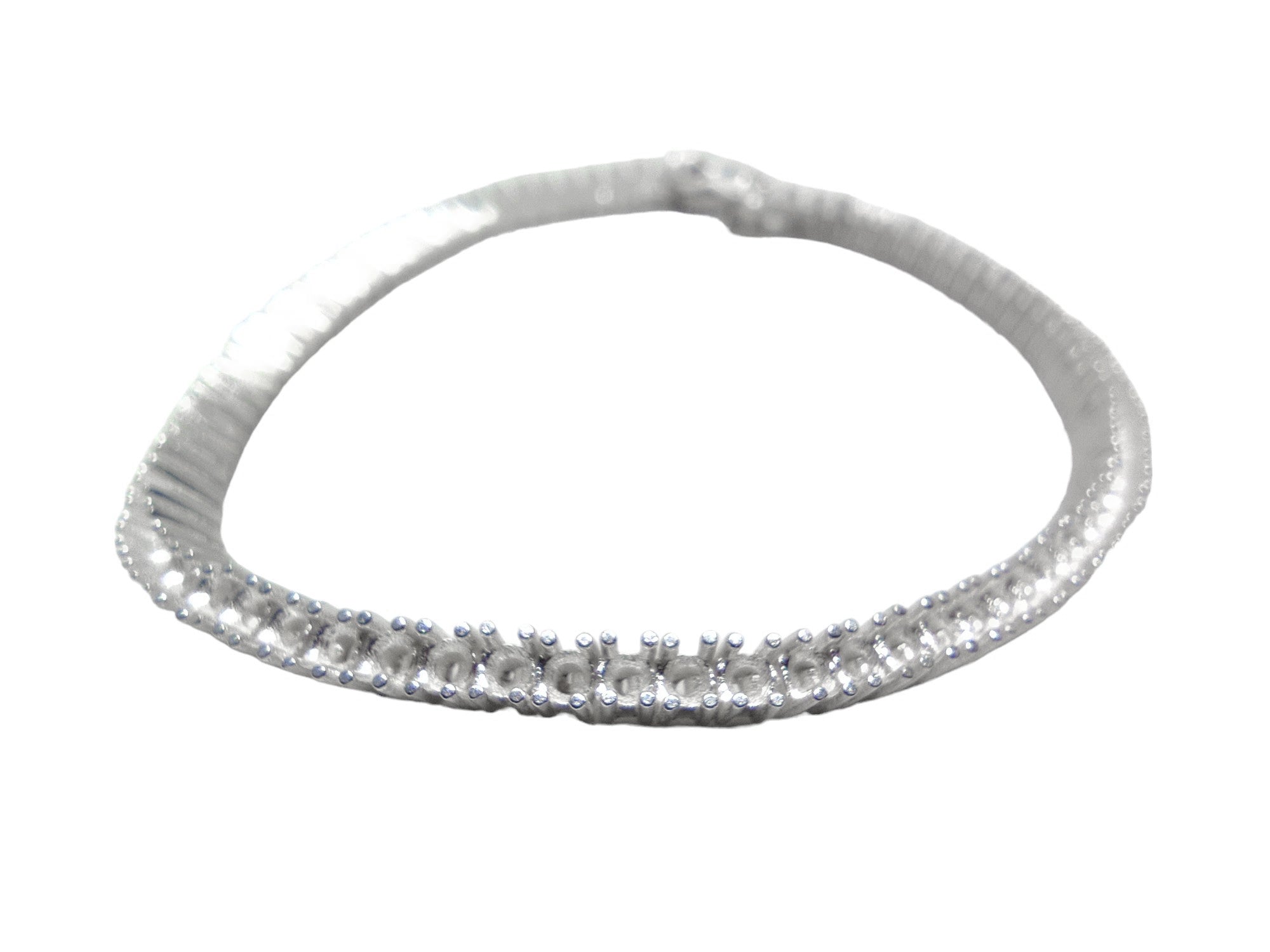 2 mm Round Bracelet Mounting Blanks 2 mm Round Tennis Bracelet Blanks Sterling Silver Semi Mount Bracelet Silver Bracelet Blank 925 Silver