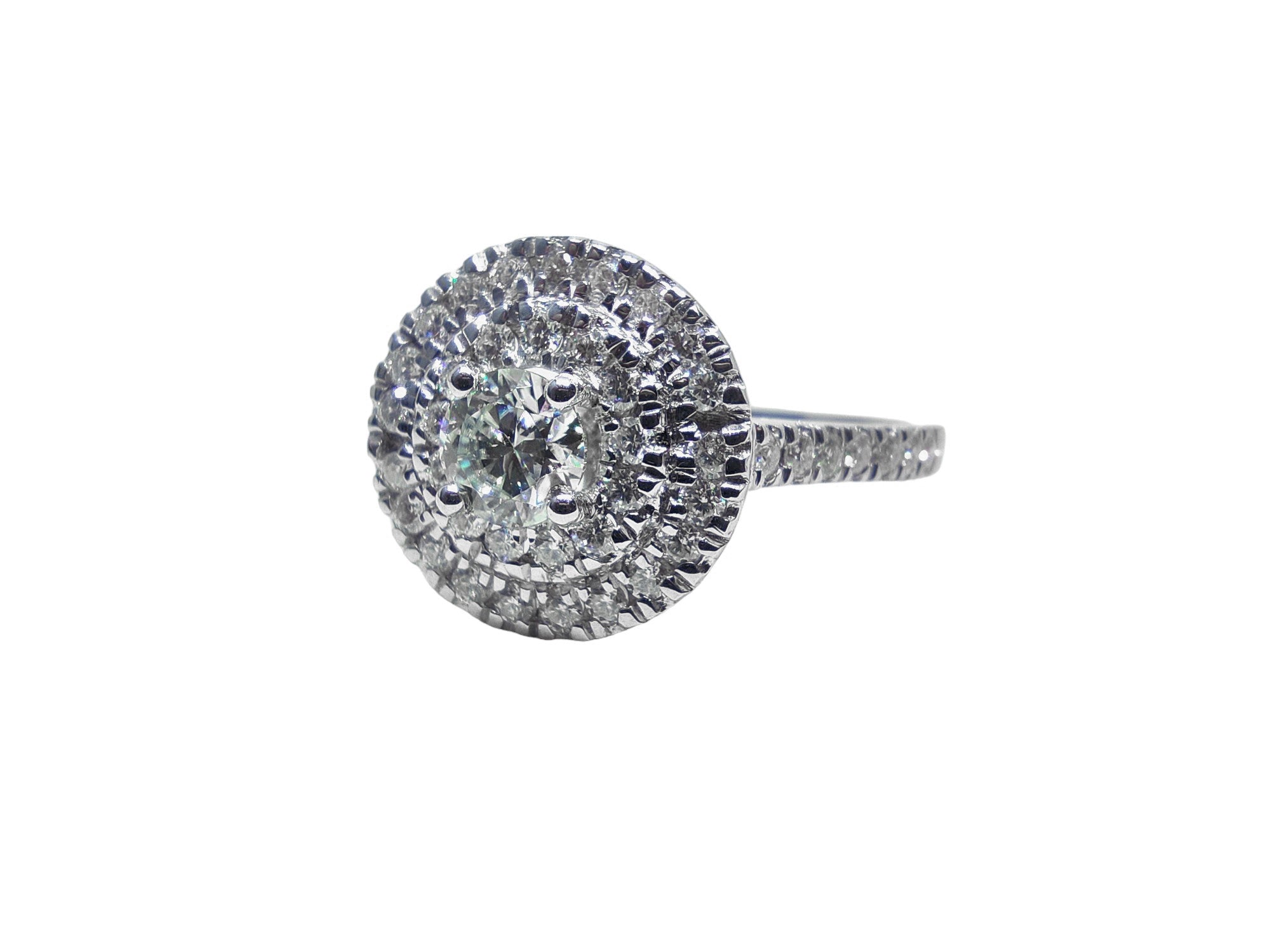0.50 Ct Moissanite Anniversary Ring Natural Moissanite Iced Out Anniversary Ring Moissanite Bridal Ring