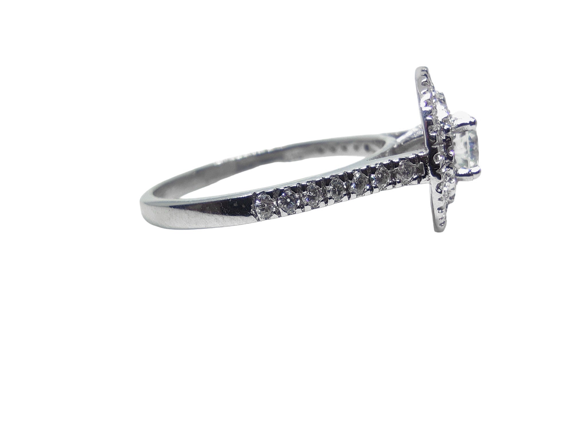 0.50 Ct Moissanite Anniversary Ring Natural Moissanite Iced Out Anniversary Ring Moissanite Bridal Ring