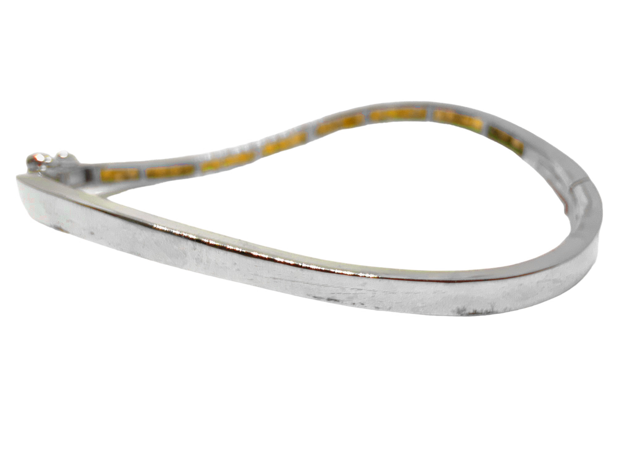 Silver Mens Citrine Bangle Bracelet Natural Citrine Bangle Men High Quality Citrine Bangle Bracelet For Men 925 Silver Citrine Bracelet Men