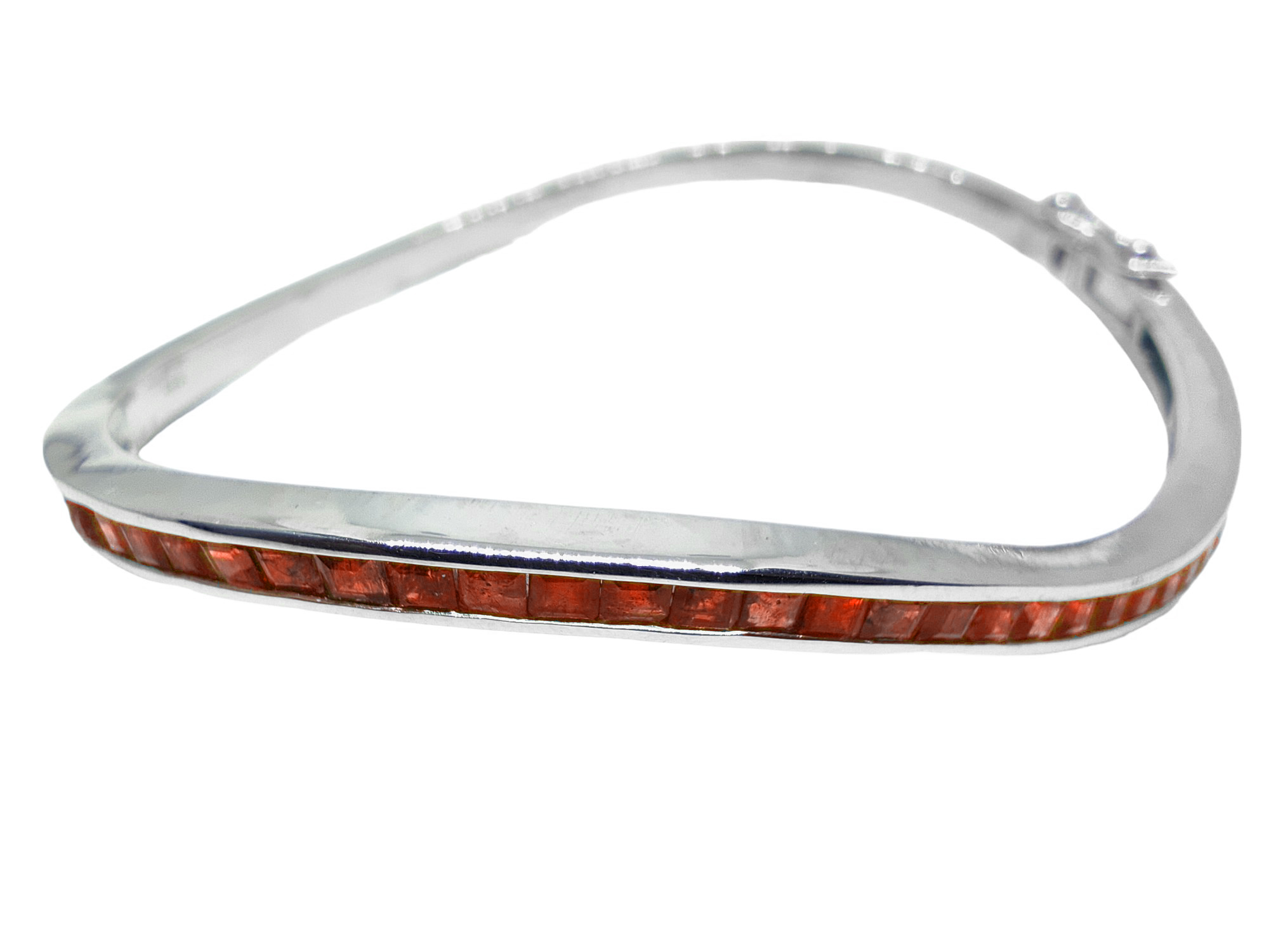 Silver Mens Garnet Bangle Bracelet Natural Garnet Bangle Men High Quality Garnet Bangle Bracelet For Men 925 Silver Garnet Bracelet Men