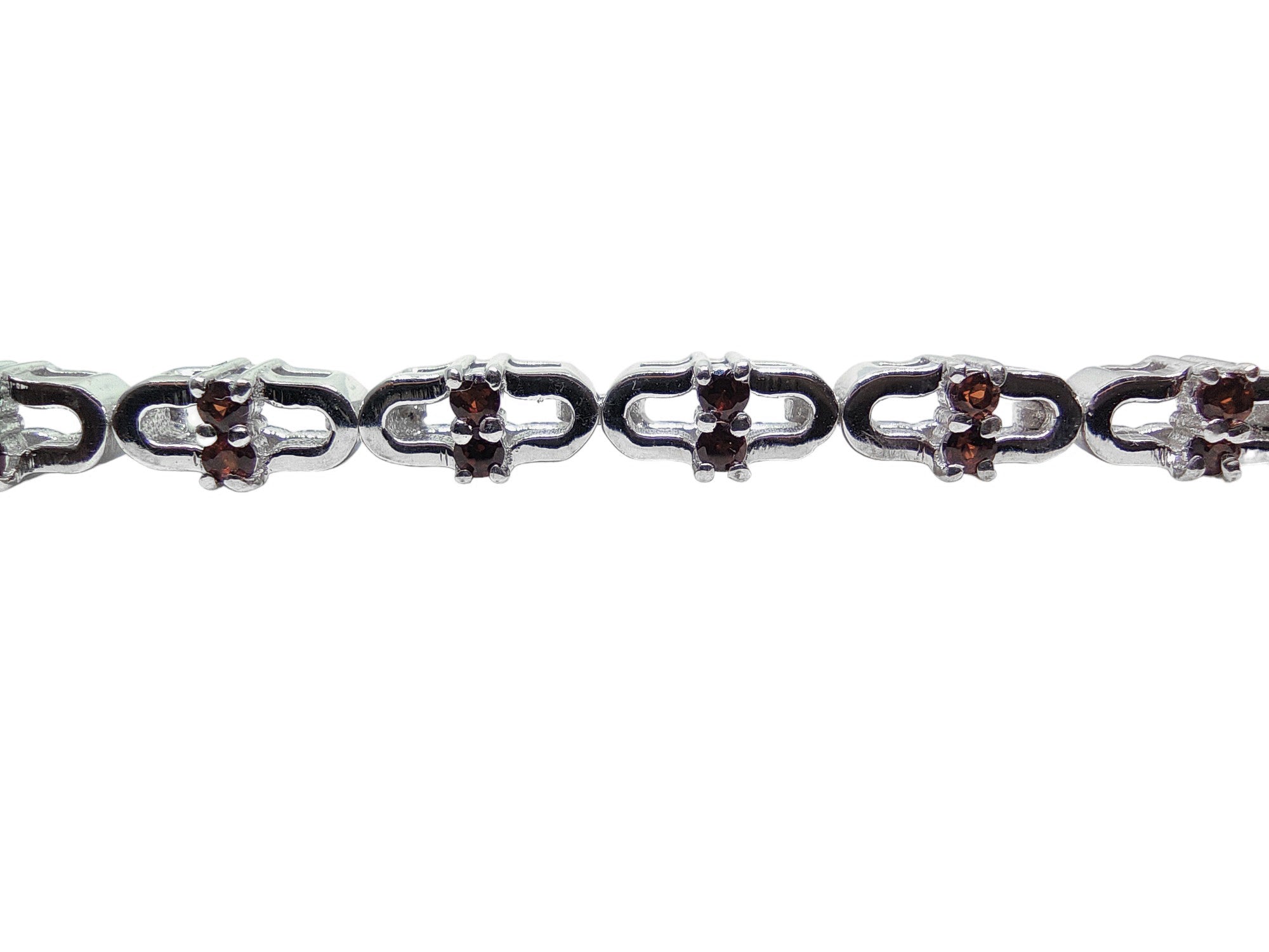 925 Silver Garnet Bracelet Dainty Garnet Bracelet 1.50 mm Round Garnet Bracelet January Birthstone Bracelet Tiny Silver Bracelet For Her