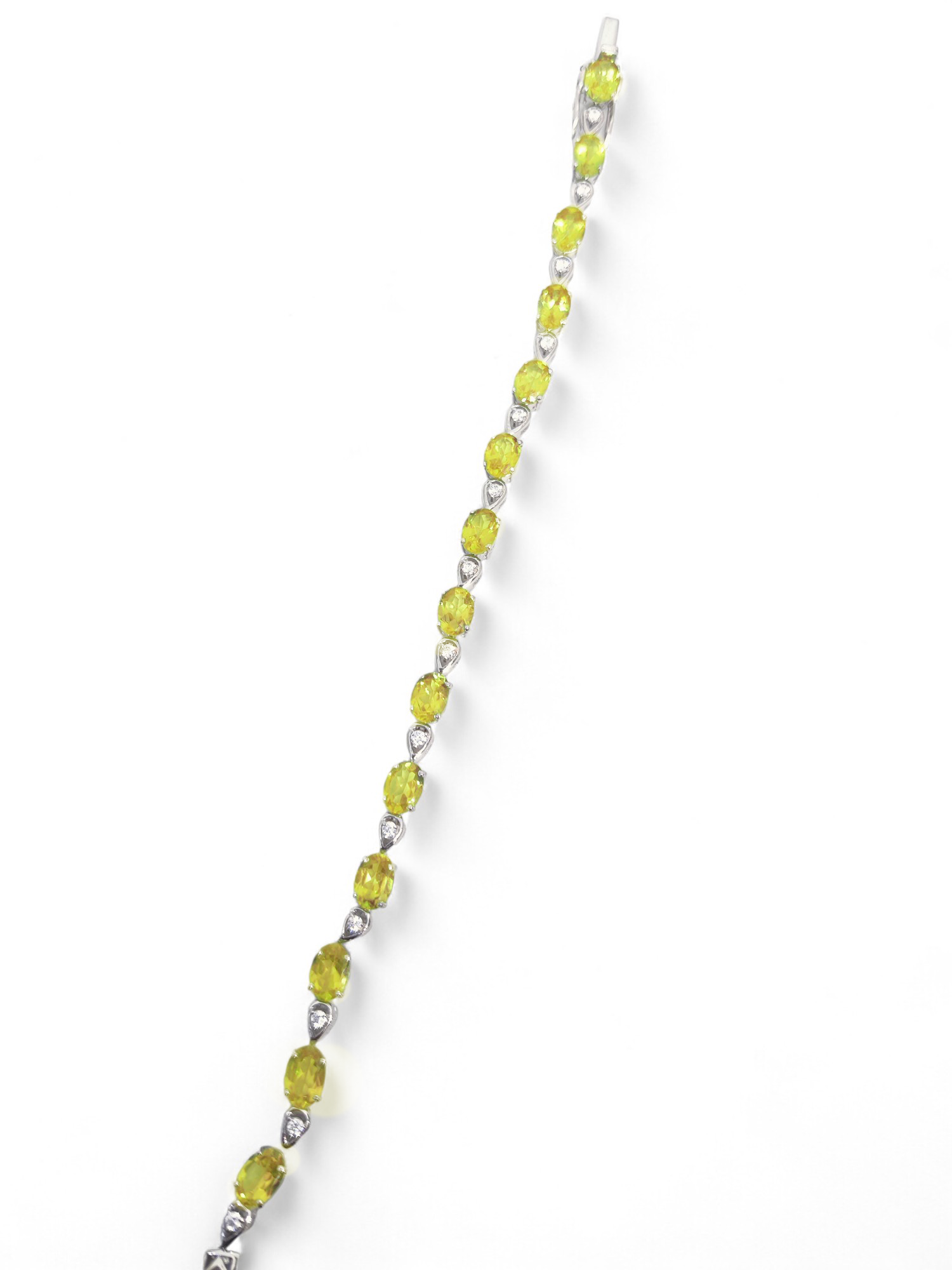 925 Silver Citrine Bracelet Natural Citrine Moissanite Bracelet Bridal Citrine Bracelet November Birthstone Bracelet Yellow Citrine Bracelet
