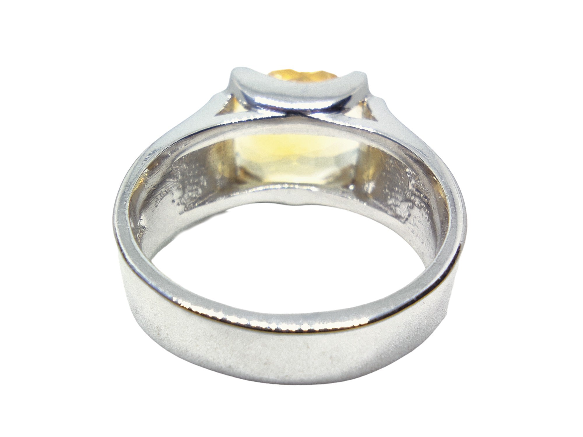 Big Citrine Cocktail Ring 925 Silver Citrine Statement Ring Big Mens Ring 925 Sterling Silver Citrine Birthstone Ring For Mens