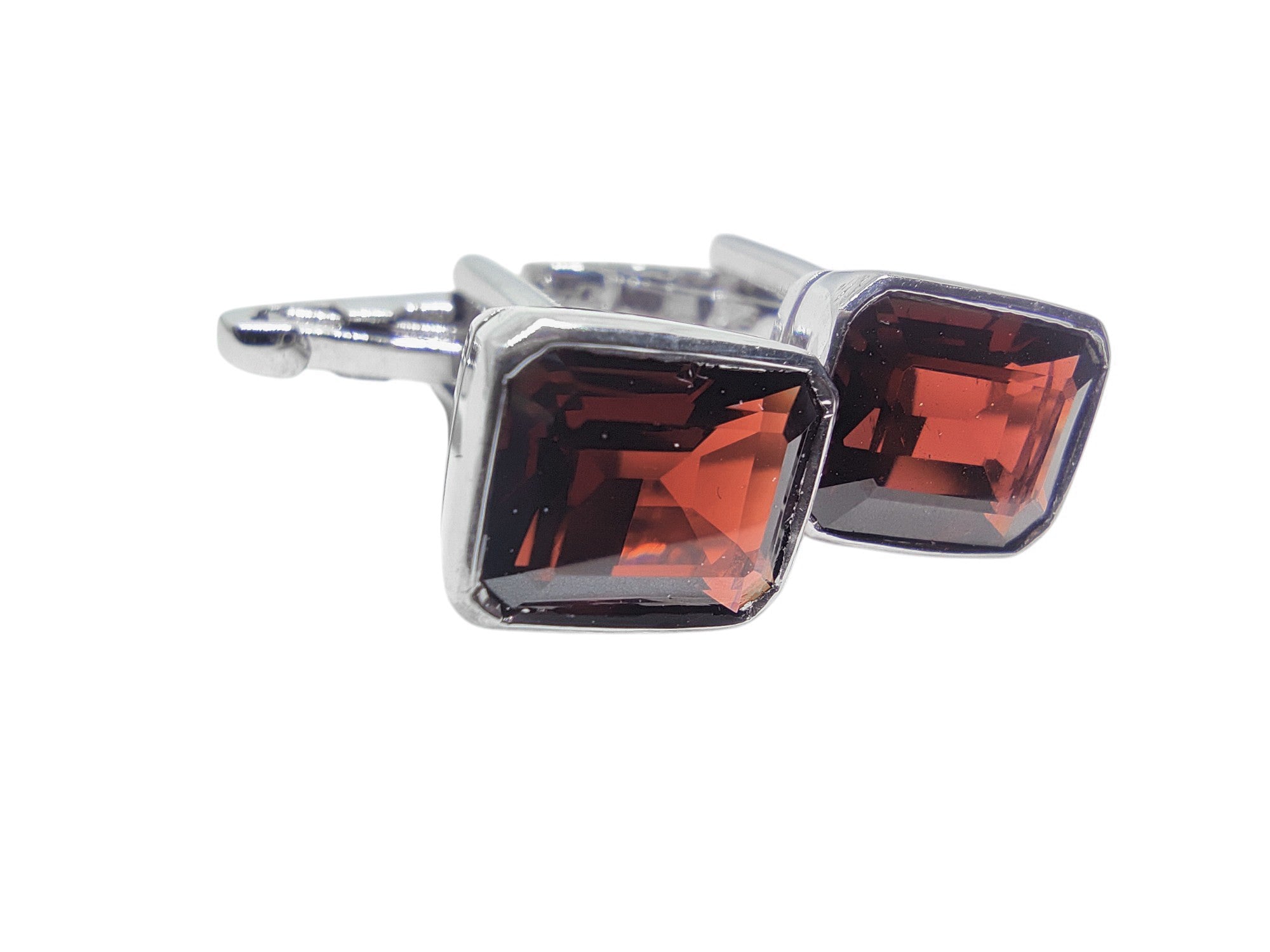 Men Garnet Cufflinks Sterling Silver Garnet Cufflinks 8x10 mm Octagon Garnet Wedding Cufflinks Garnet Men Cufflinks Red Garnet Cufflink