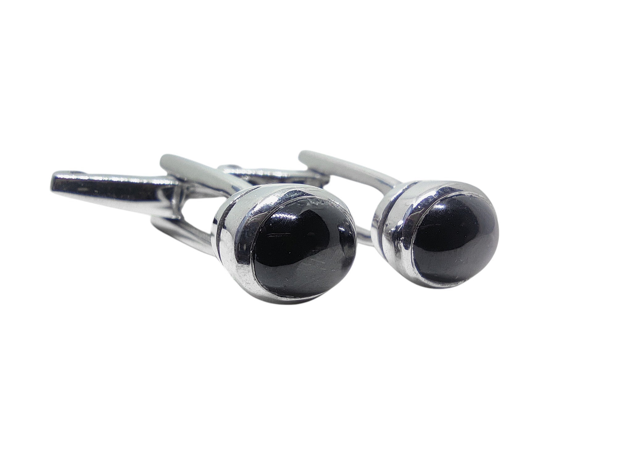 925 Silver Black Star Cufflinks Mens Black Stone Cufflinks Natural Black Star Cufflinks Black Groomsmen Cufflinks Mens Wedding Cufflinks