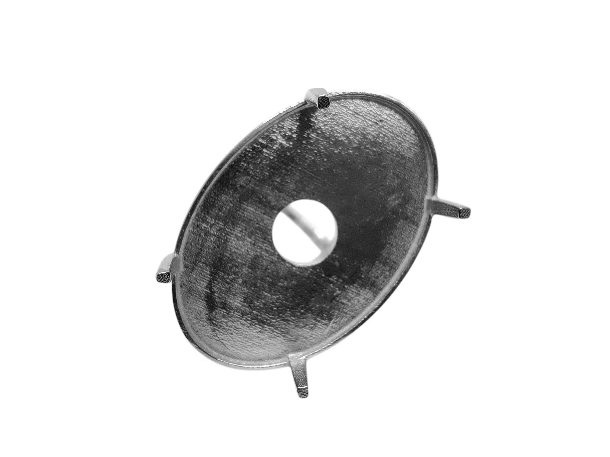 925 Sterling Silver Ring Blanks Cabochan Oval Ring Blanks Semi Mount Ring Blanks Oval Ring Setting Blanks Ring Setting Cabochcan Ring Blanks