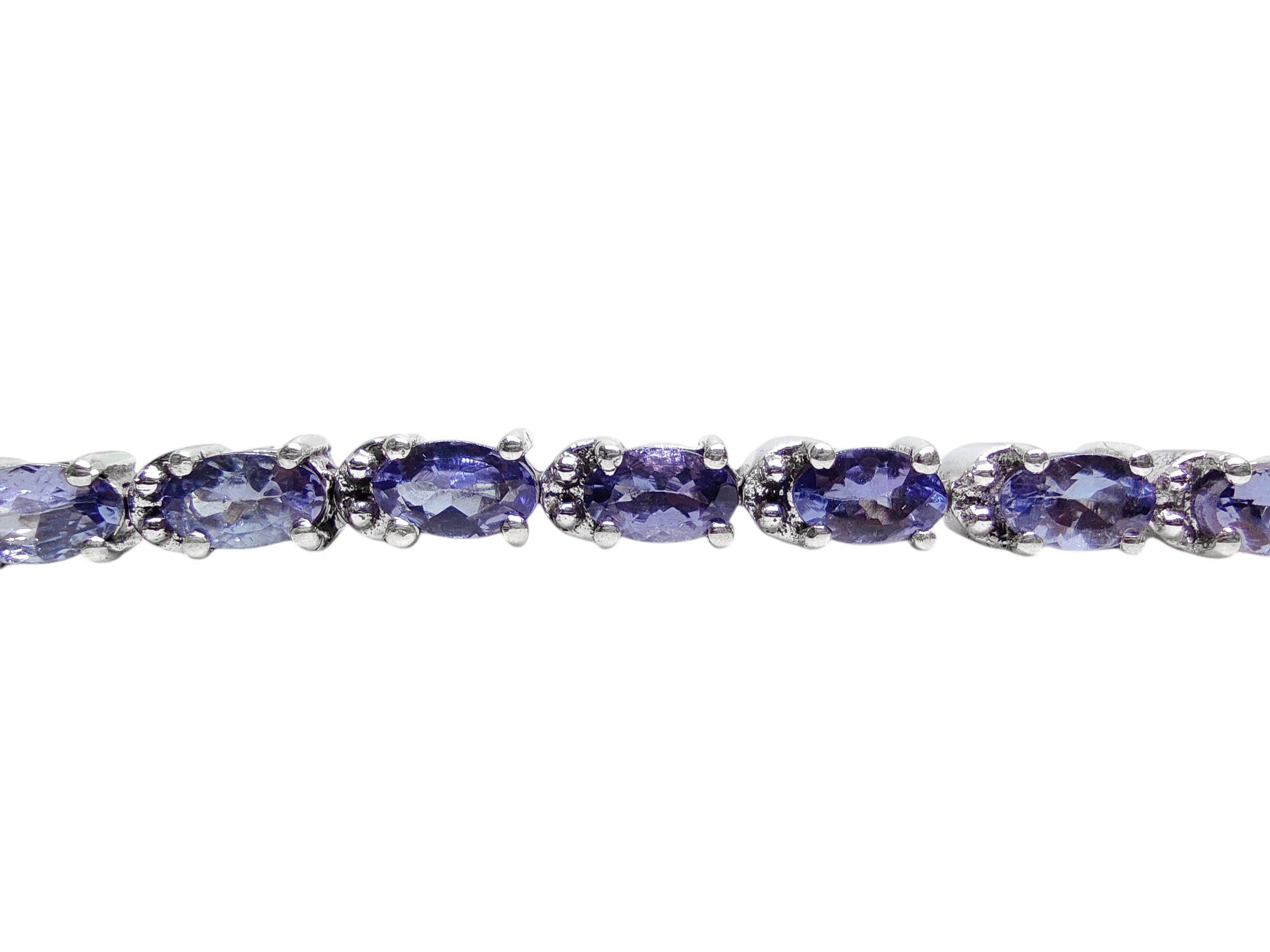 Dainty Natural Tanzanite Bracelet 925 Sterling Silver Tanzanite Bracelet For Her December Birthstone Bracelet Genuine Tanzanite Bracelet