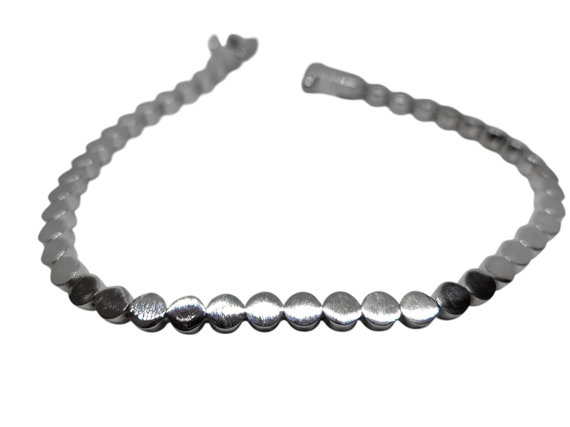 925 Sterling Silver Bead Bracelet Solid Silver Bead Bracelet Unisex Bead Bracelet Frienship Day Bracelet