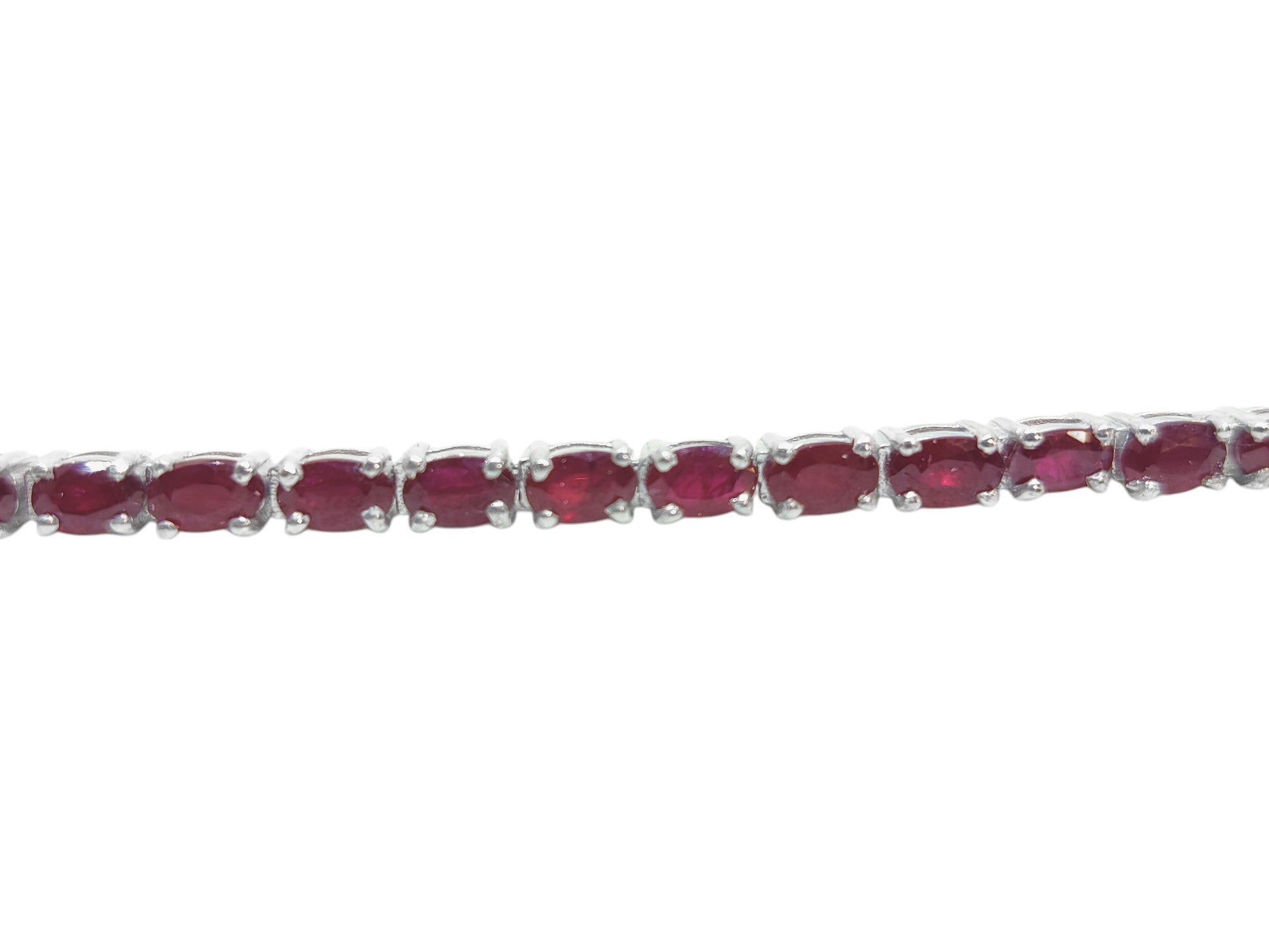 925 Silver Ruby Tennis Bracelet Genuine Ruby Bracelet Natural Red Ruby Bracelet July Birthstone Bracelet Ruby Love Bracelet For Her