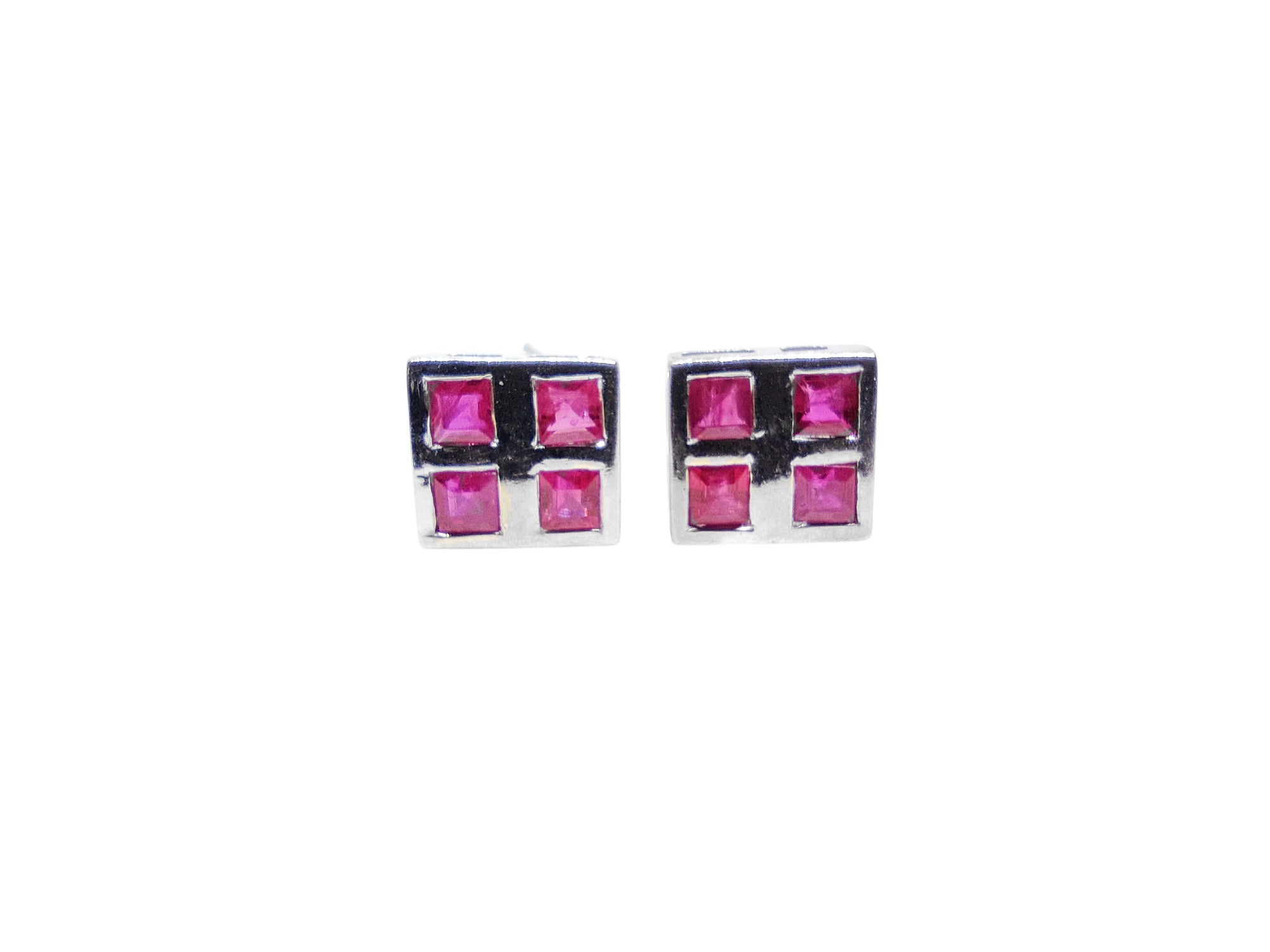 925 Silver Ruby Earring 0.80 Ct Ruby Stud Earrings Natural Ruby July Birthstone Earrings Ruby Stud Earrings For Her