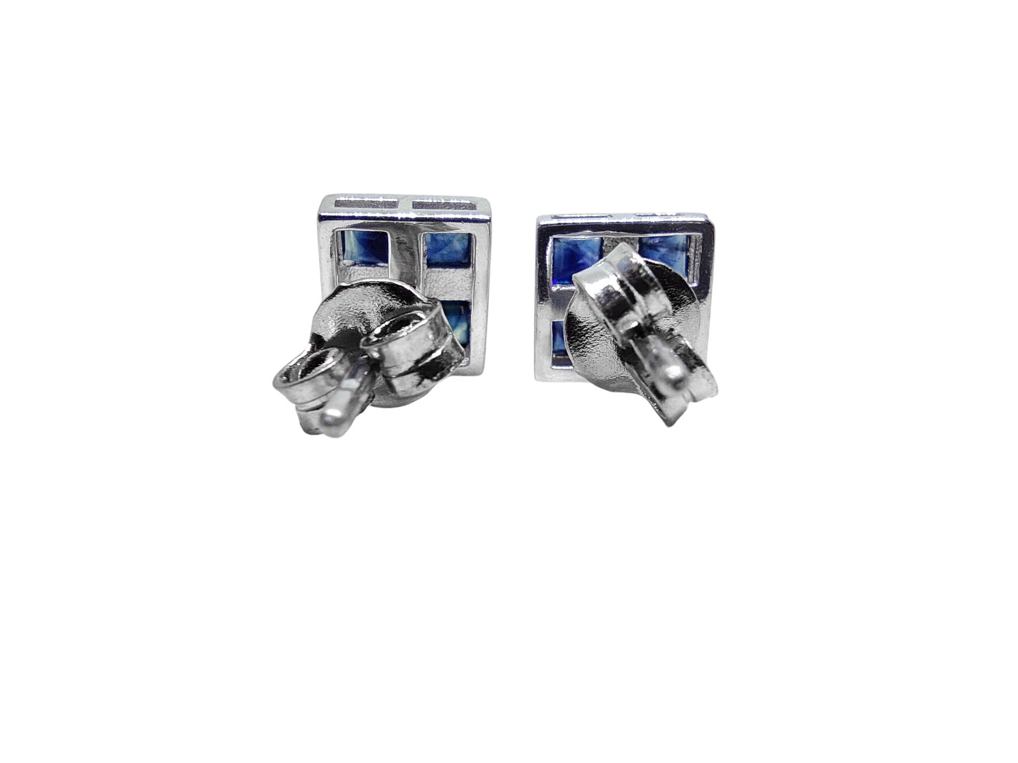 925 Silver Blue Sapphire Earring 0.74 Ct Blue Sapphire Stud Earrings Natural Sapphire September Birthstone Earrings  Blue Sapphire Stud Earrings For Her