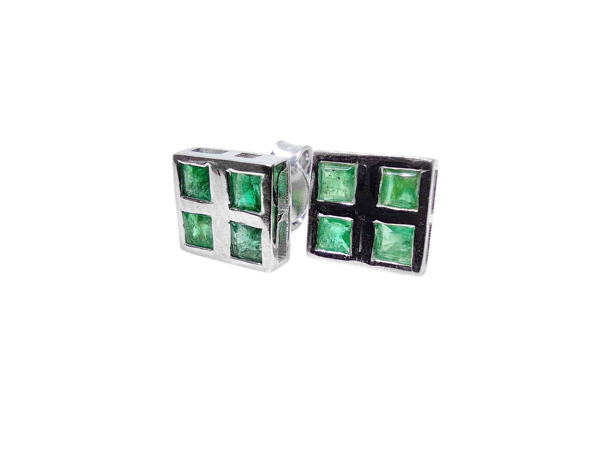 925 Silver Emerald Earring 0.60 Ct Emerald Stud Earrings Natural Emerald May Birthstone Earrings Emerald Stud Earrings For Her