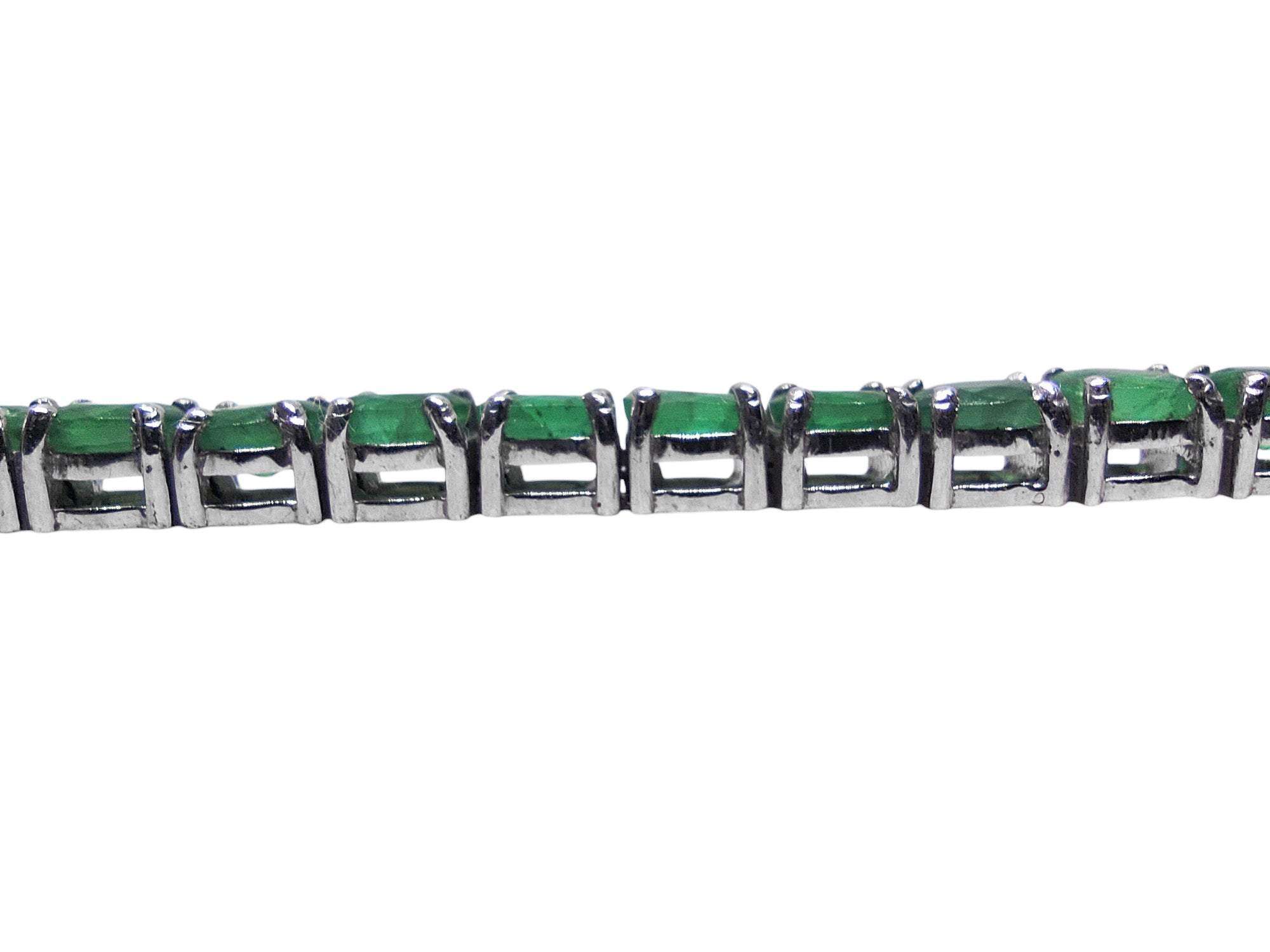 925 Silver Emerald Tennis Bracelet 4x5 mm Oval Emerald Birthstone Bracelet May Birthstone Bracelet Oval Emerald Bracelet Natural Emerald