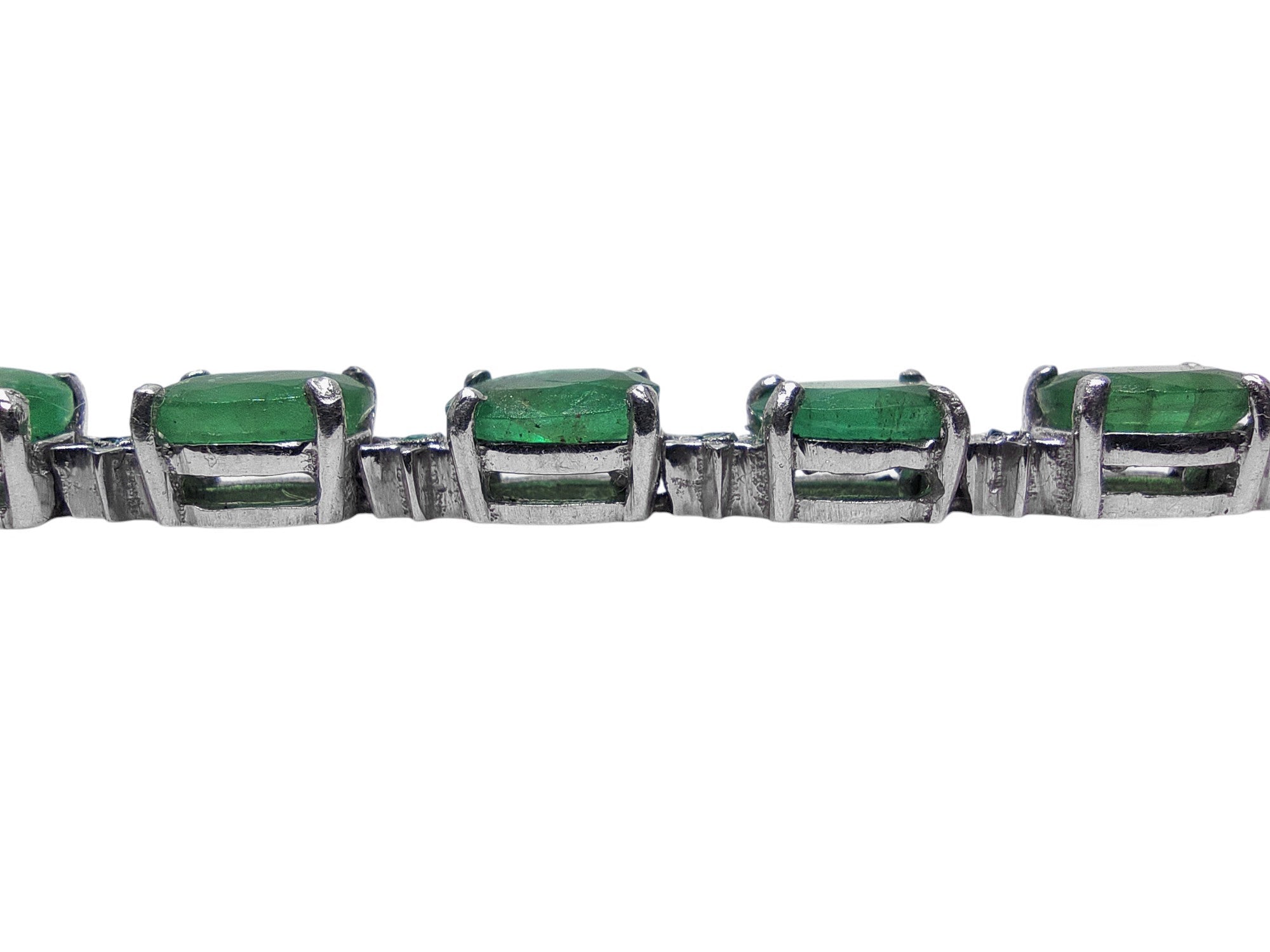 Natural Emerald Bracelet 925 Sterling Silver Emerald Star Bracelet Emerald Designer Bracelet May Birthstone Bracelet