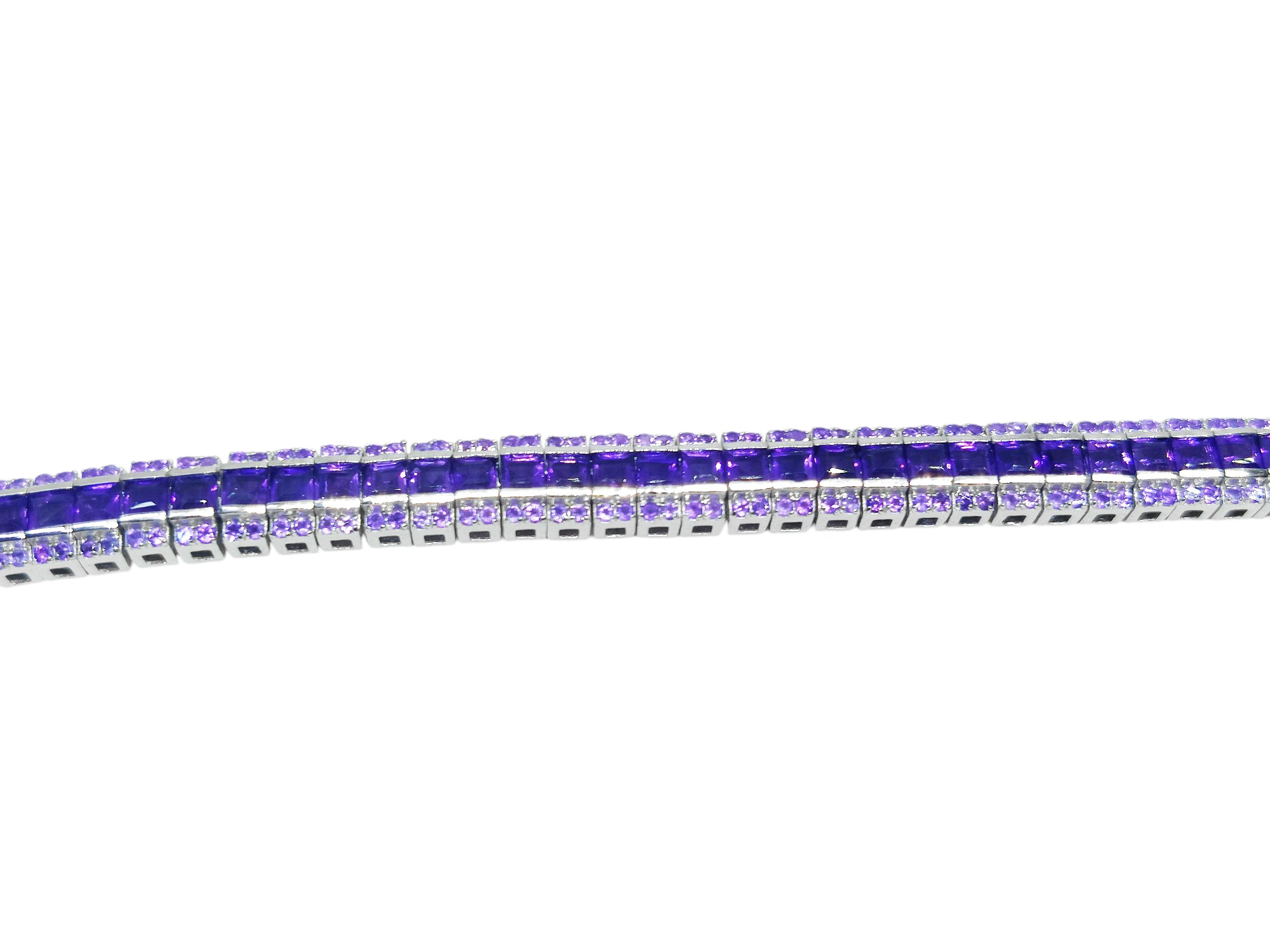 Mens Amethyst Bracelet 925 Silver Amethyst Men Bracelet Natural Amethyst Men Bracelet 925 Sterling Silver Mens Bracelet February Birthstone