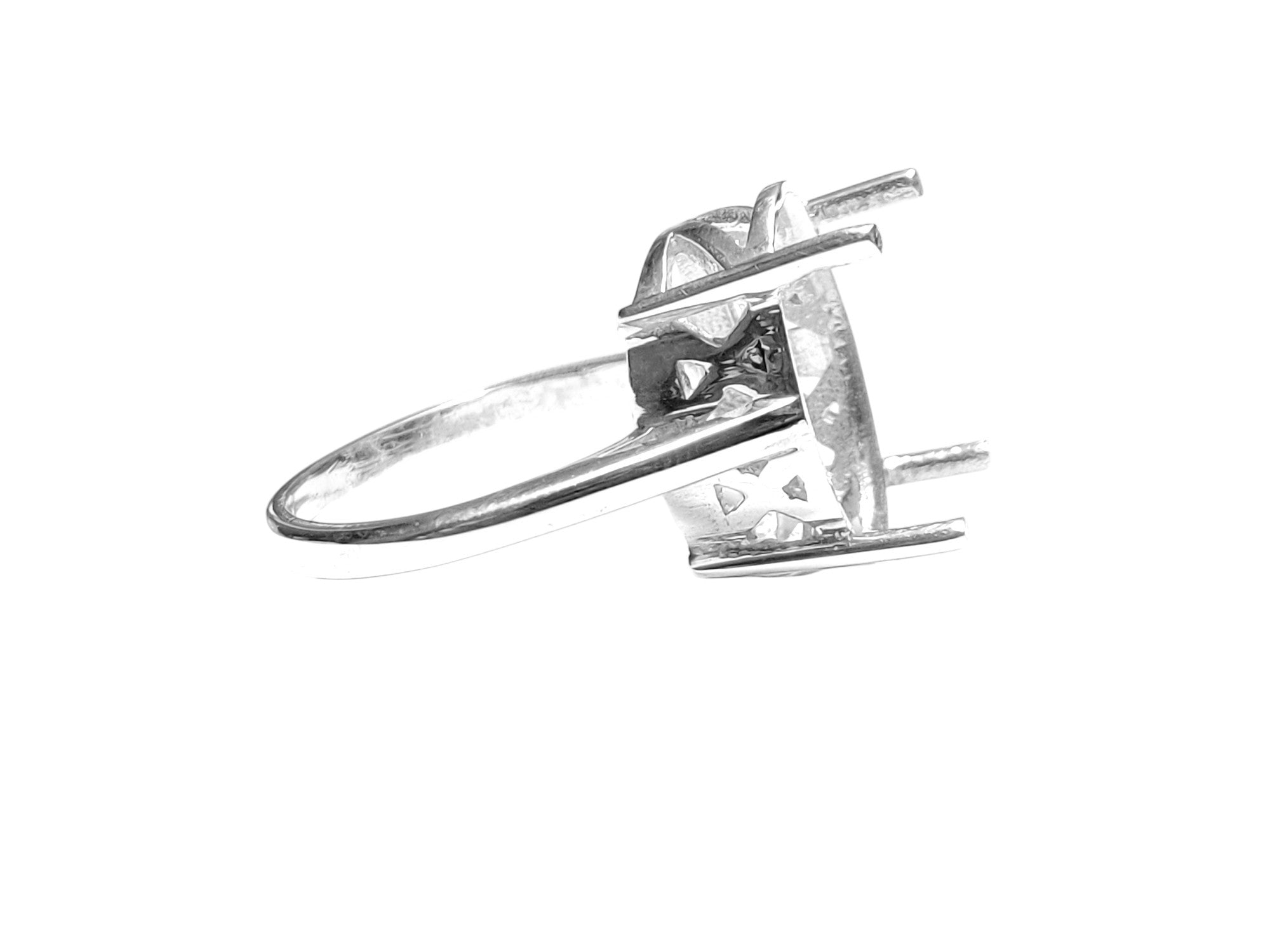 13x18 mm Oval Ring Setting Semi Mount Ring Setting 925 Silver Oval Semi Mount Ring Findings Silver Semi Mount Ring Setting Large Stone Ring