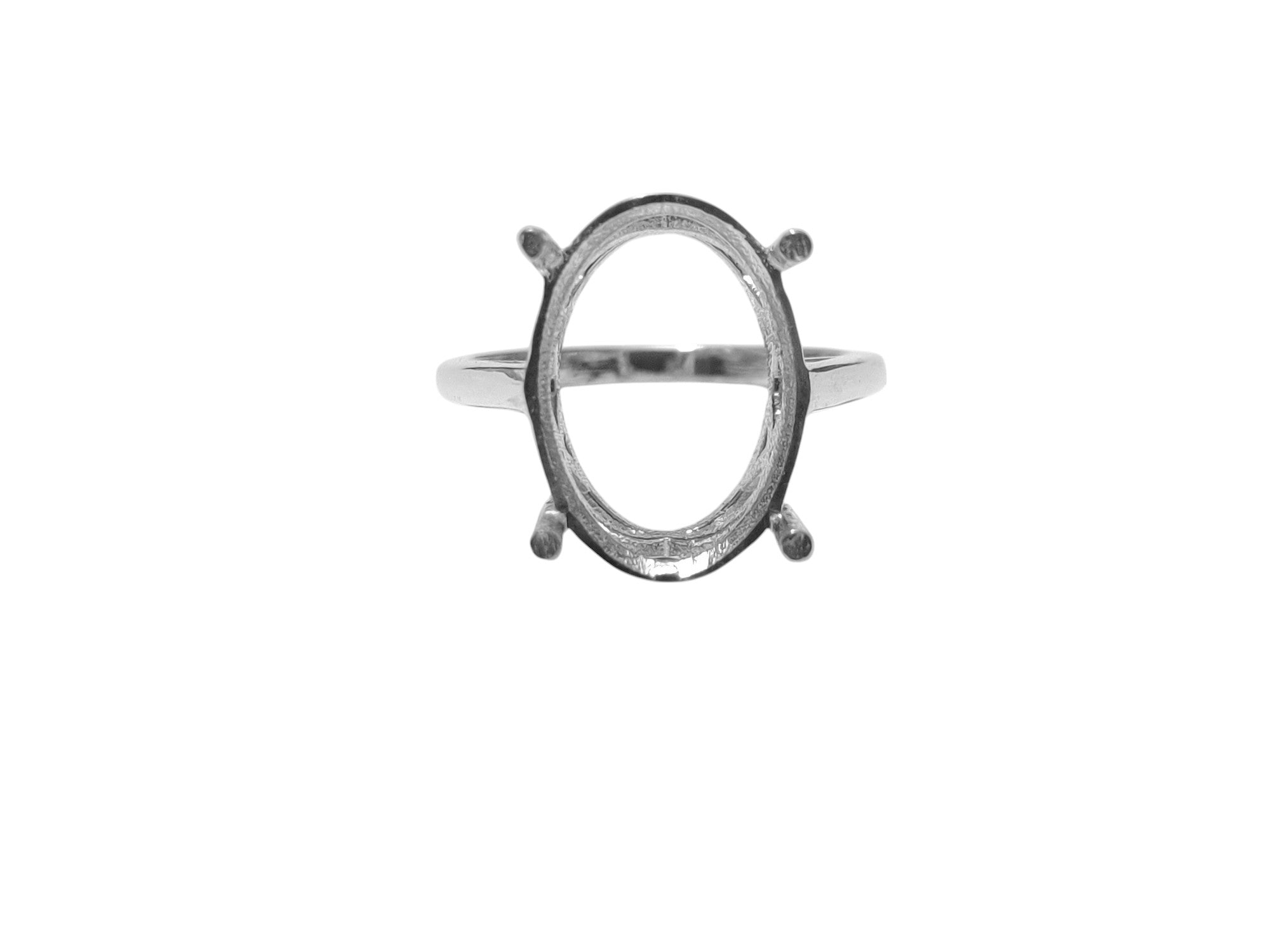 13x18 mm Oval Ring Setting Semi Mount Ring Setting 925 Silver Oval Semi Mount Ring Findings Silver Semi Mount Ring Setting Large Stone Ring