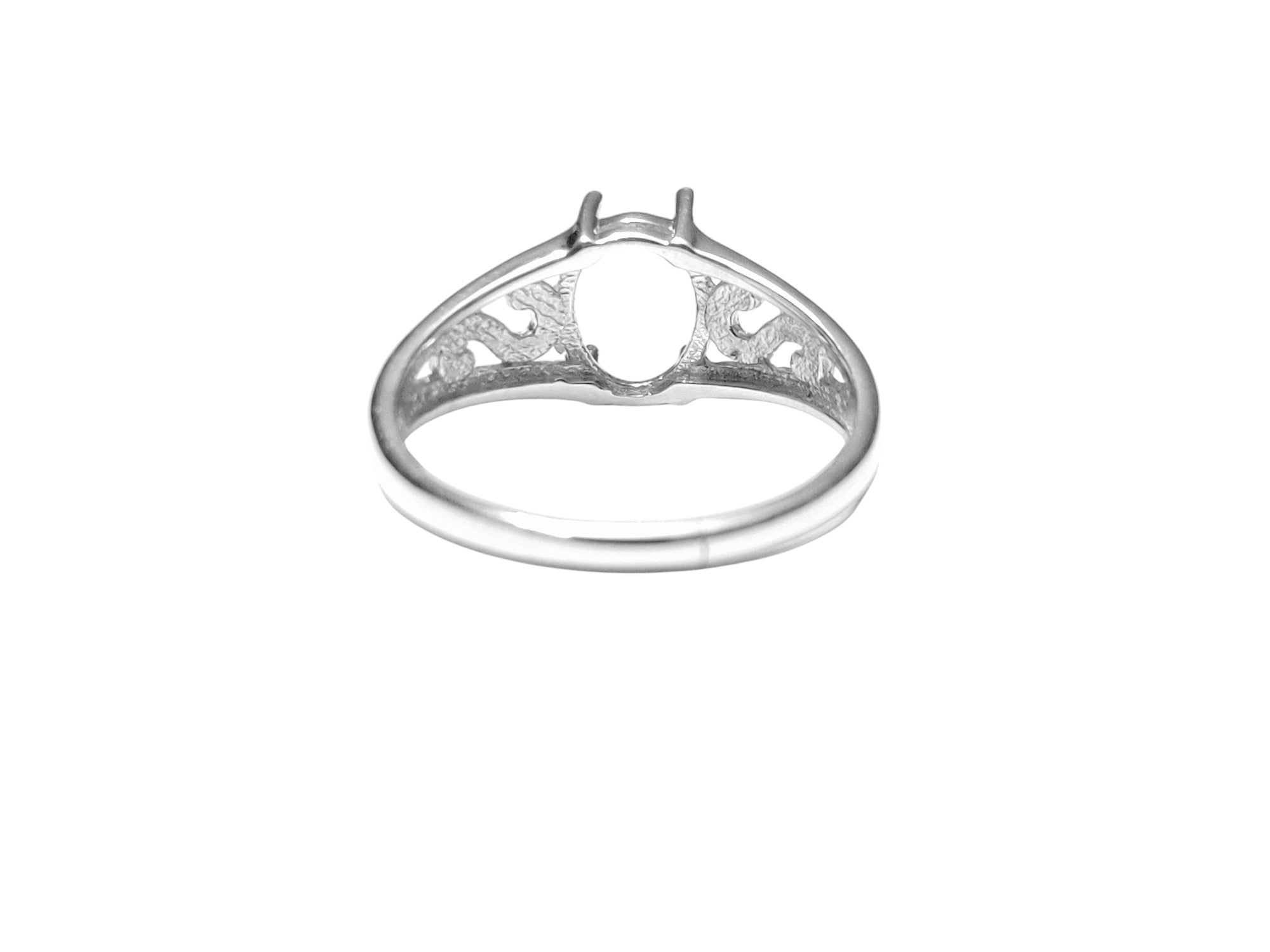 8x10 mm Oval Solitaire Ring Setting 8x10 mm Oval Semi Mount Ring Setting 925 Silver Oval Semi Mount Ring Findings Silver Oval Ring Blanks