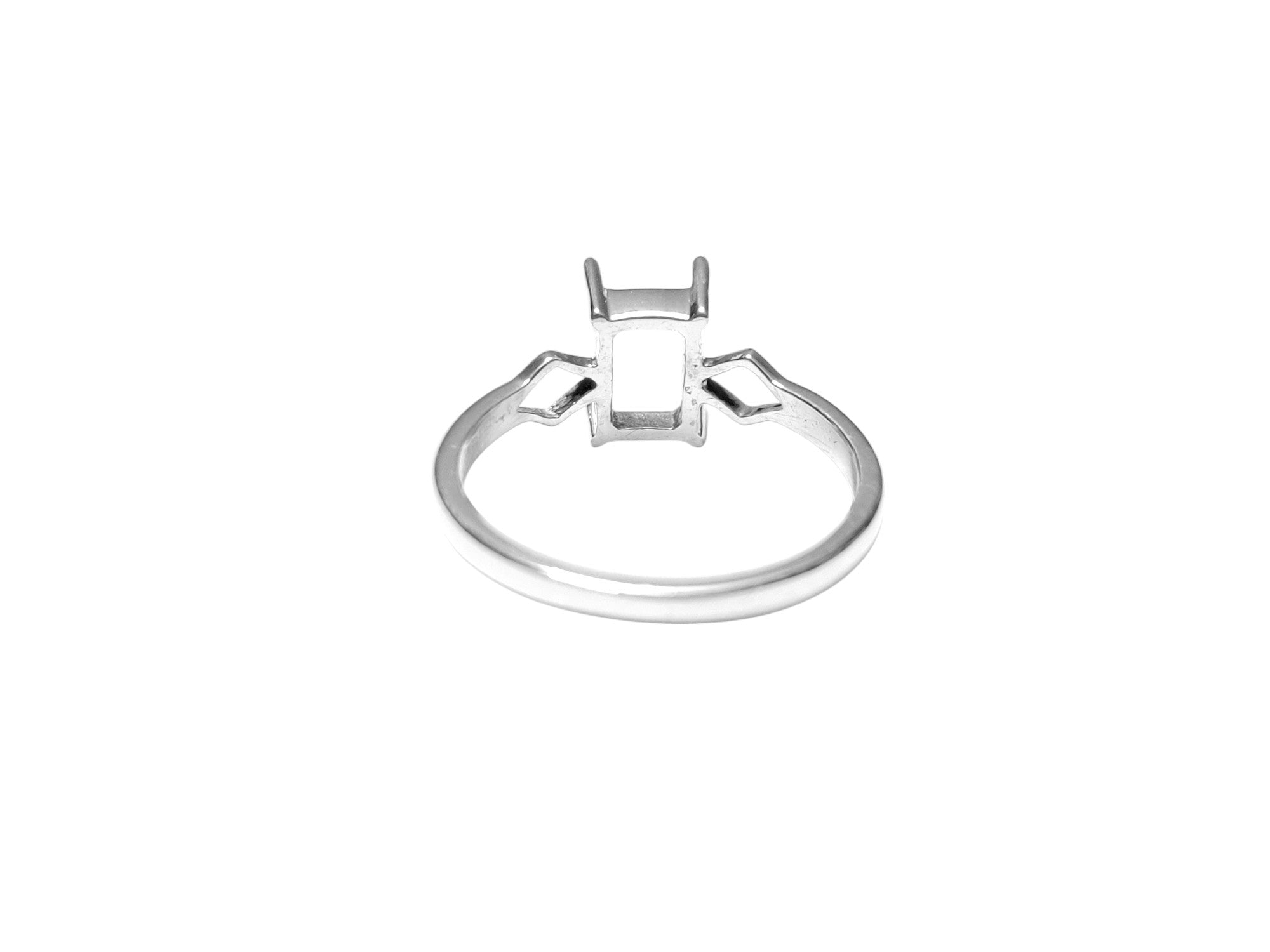 5x7 mm Octagon Engagement Ring Setting 5x7 mm Octagon Semi Mount Ring Setting 925 Silver Oval Semi Mount Ring Finding Silver Oval Ring Blank