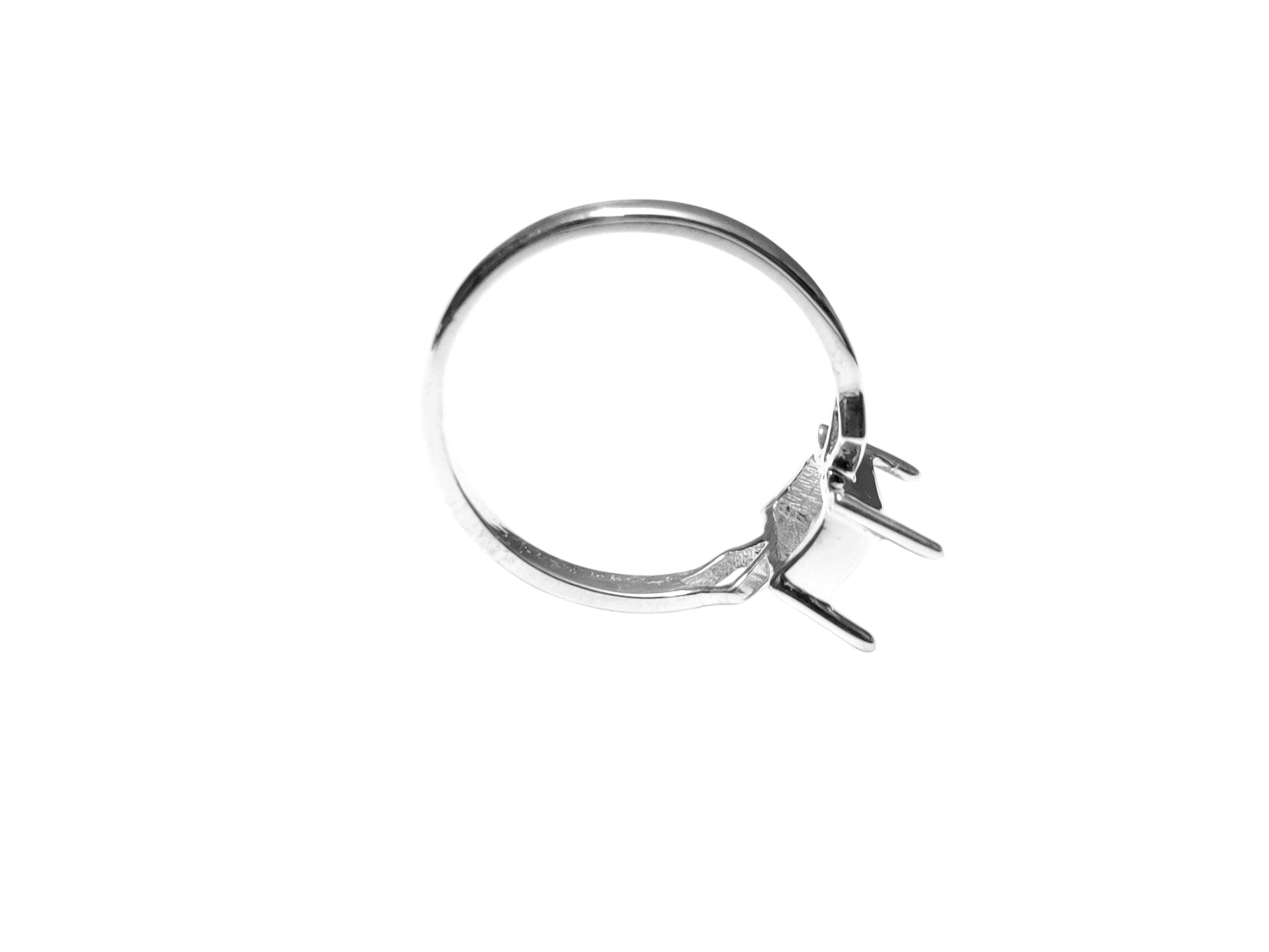 5x7 mm Octagon Engagement Ring Setting 5x7 mm Octagon Semi Mount Ring Setting 925 Silver Oval Semi Mount Ring Finding Silver Oval Ring Blank