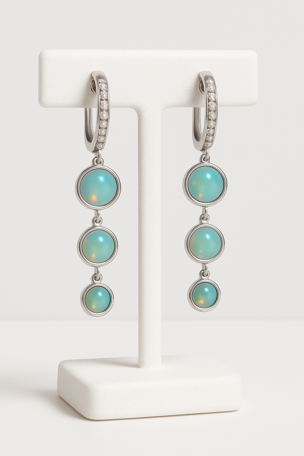 Natural Opal Drop earrings Minimalist Stylish Unique Opal Drop Earrings October Birthstone Earrings Anniversary gift For Her Fire Earrings