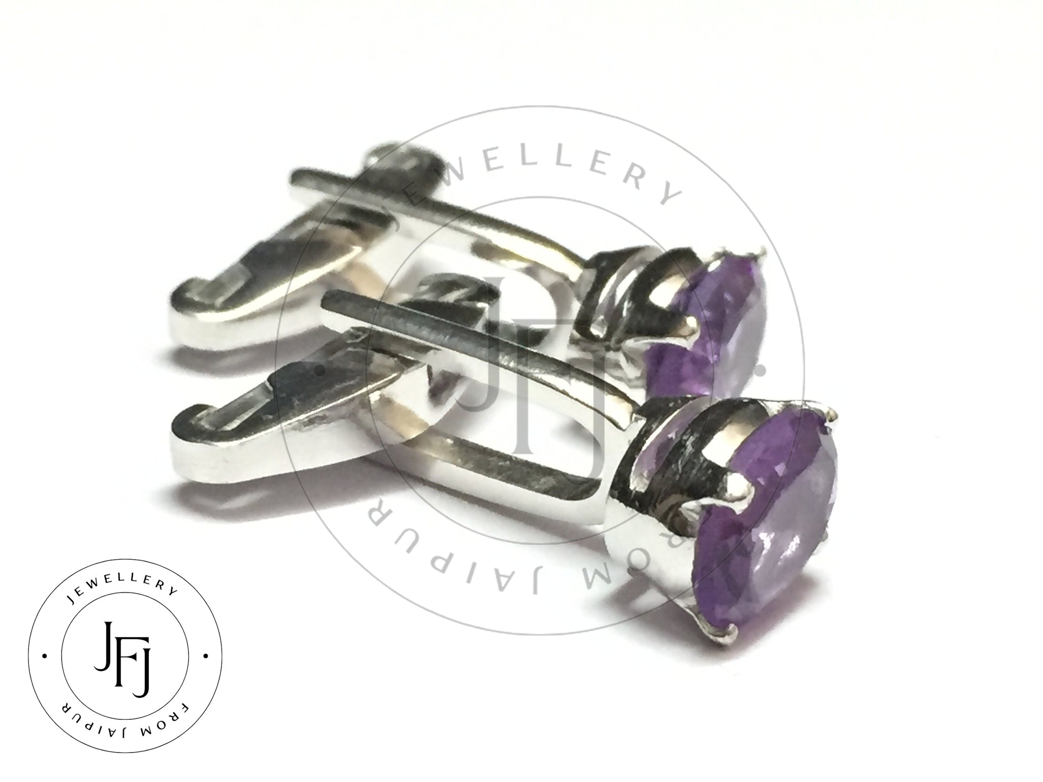 Sterling Silver Amethyst Cufflinks 8x10 mm Oval Amethyst Cufflink 925 Sterling Silver Purple Cufflink Best Man Cufflinks Handmade Cufflink