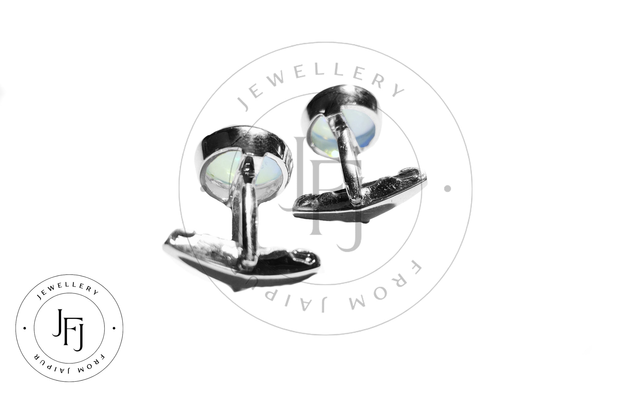 Sterling Silver Blue Fire Opal Cufflinks High Quality 7 Ct Blue Fire Opal Cufflinks Wedding Cufflink Bestman Cufflink Fathers Day Gift