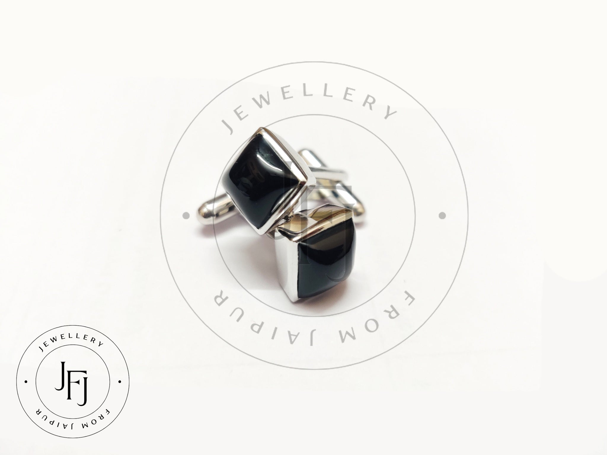 Silver Black Onyx Cufflink 925 Sterling Silver Cufflink 10 Ct Black Onyx Cufflink Wedding Cufflink Bestman Cuffllink Fathers Day Gift