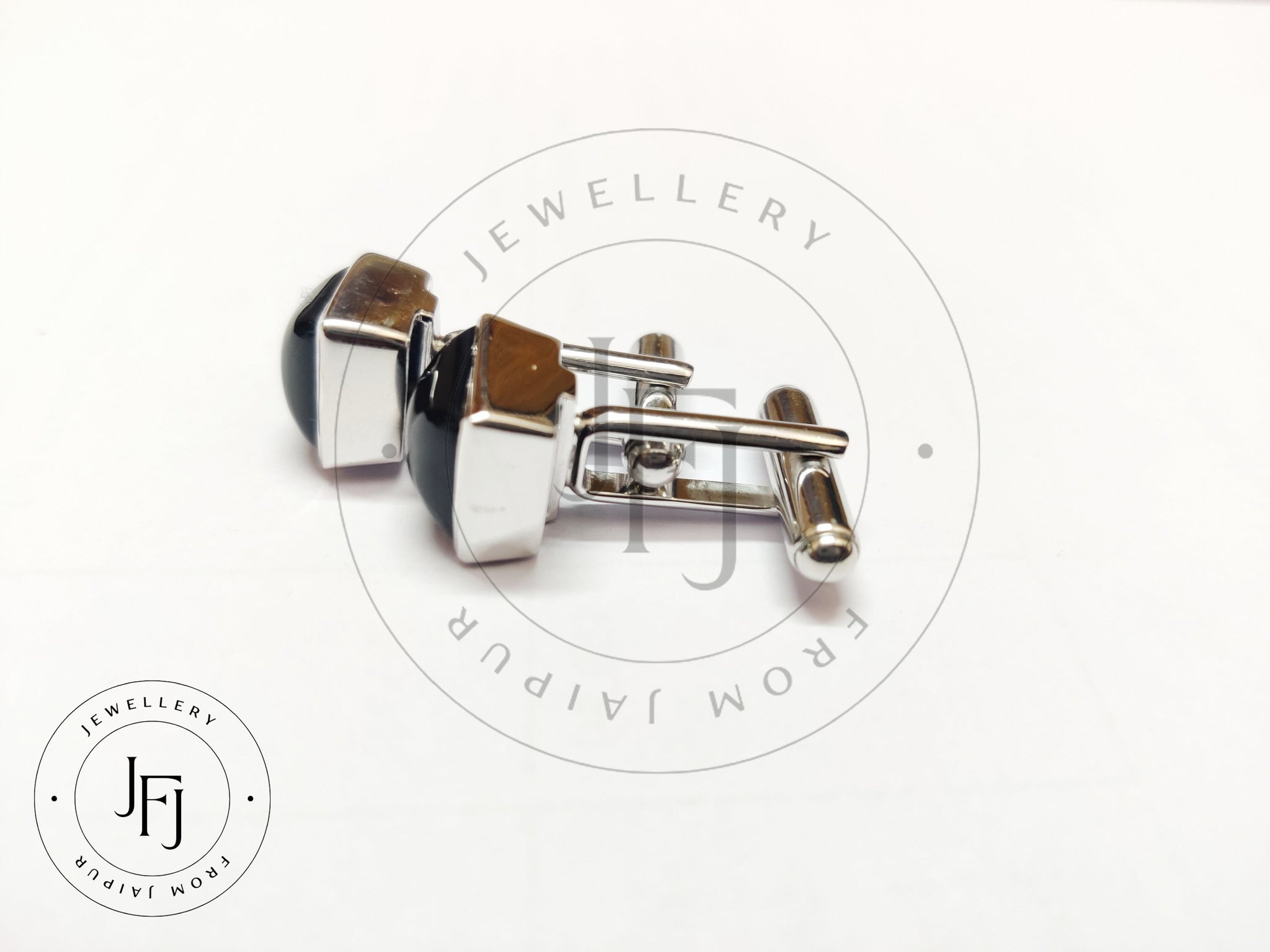 Silver Black Onyx Cufflink 925 Sterling Silver Cufflink 10 Ct Black Onyx Cufflink Wedding Cufflink Bestman Cuffllink Fathers Day Gift