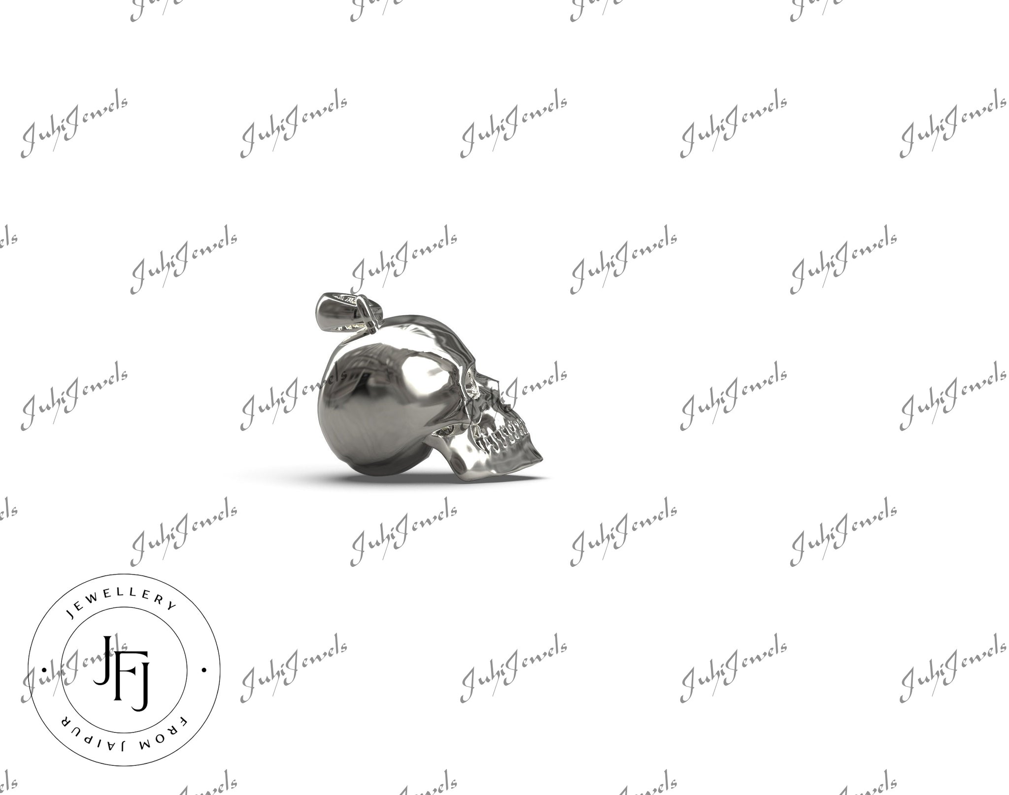 Big Silver Skull Pendant 925 Sterling Silver Skull Pendant For Men Silver Skull Charm Halloween Skull Pendant Halloween Skull Jewelry For Men