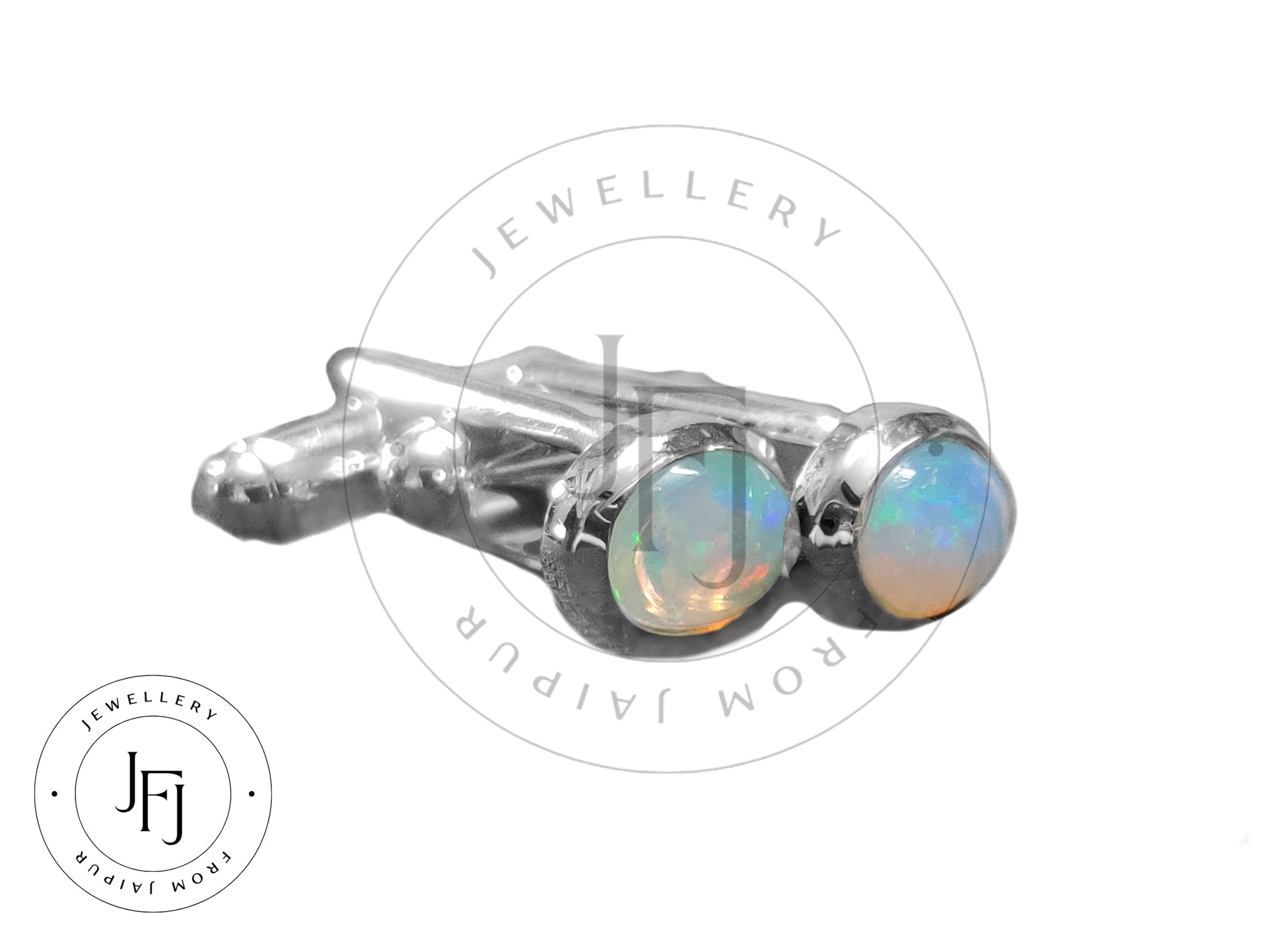 Sterling Silver Ethiopian Opal Cufflinks Silver Fire Opal Cufflinks High Quality Ethiopian Opal Fire Opal Sterling Silver Cufflinks
