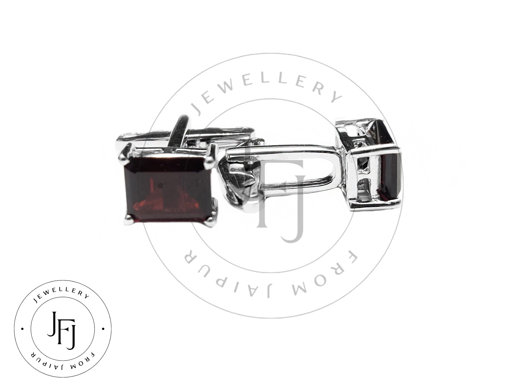 Garnet Cufflinks Sterling Silver Garnet Cufflinks 8x10 mm Octagon Garnet Wedding Cufflinks Garnet Men Cufflinks Red Garnet Cufflink For Him