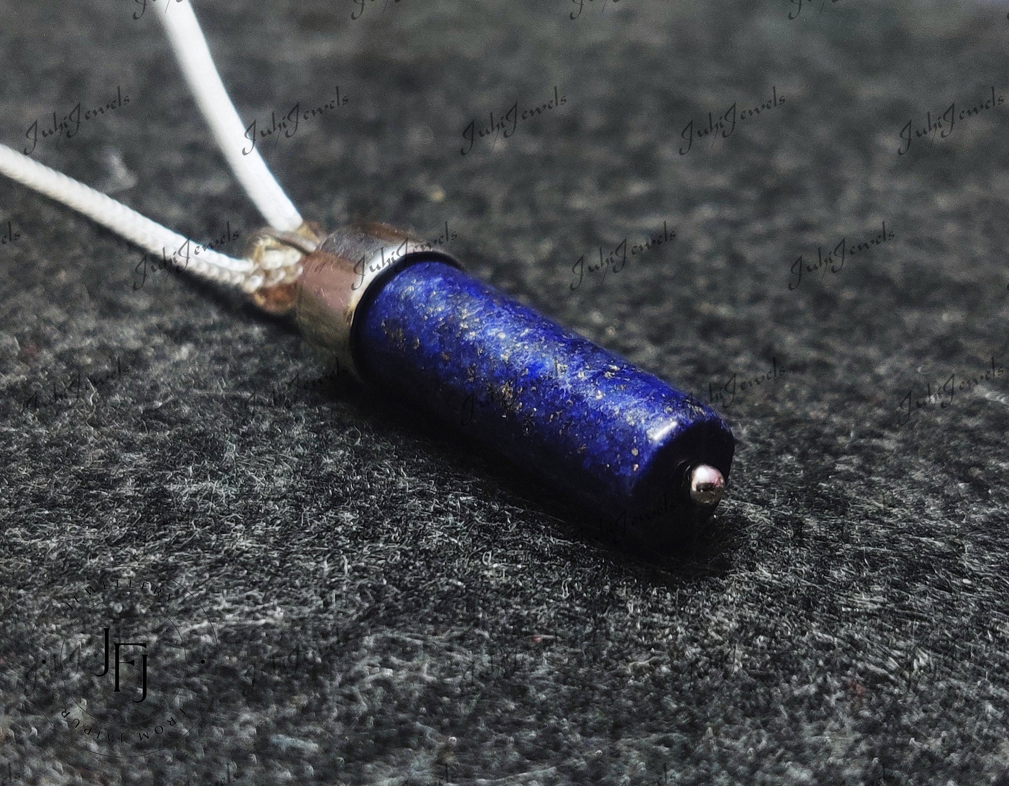 Lapis Lazuli Charm Pendant Necklace Sterling Silver Natural Blue Lapis Lazuli Necklace Charm Pendants Blue Crystal Pendant