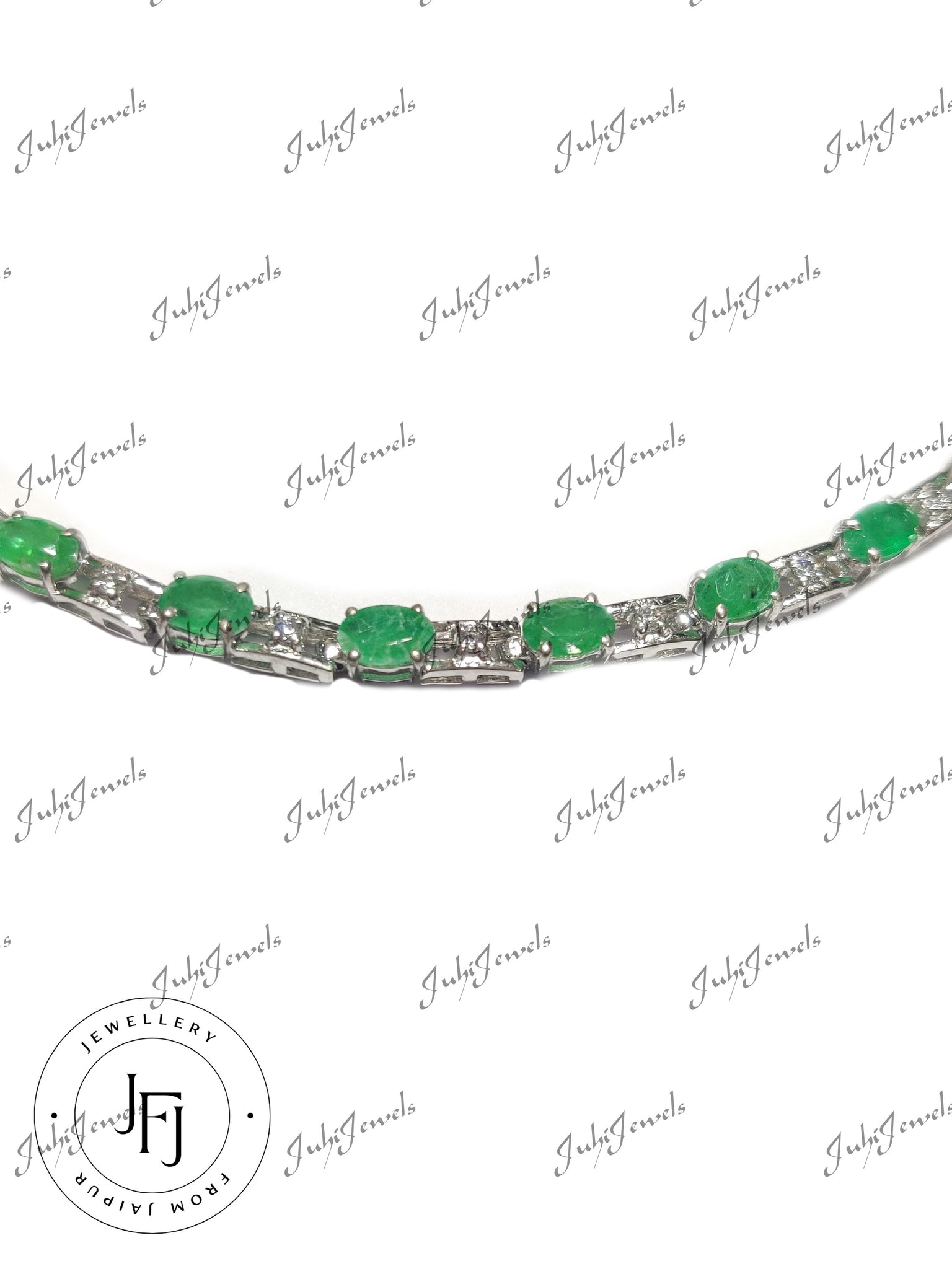 Beautiful Emerald Bracelet Natural Emerald Bracelet High Quality Emerald Silver Bracelet 7ct Natural Emerald Bracelet For Men