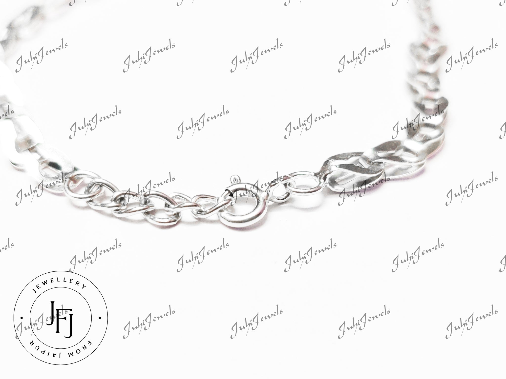 Amethyst Link Bracelet 7 Ct Amethyst Semi Link Bracelet Sterling Silver 4x6 mm Oval Amethyst Bracelet February Birthstone Bracelet