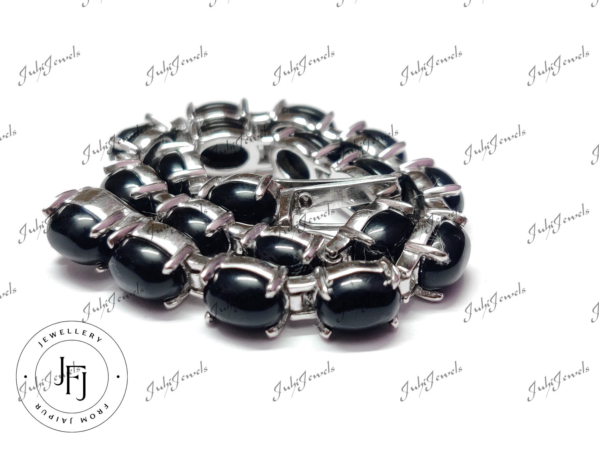 Black Onyx Bracelet Sterling Silver Black Onyx Bracelet 6x8 mm Oval Onyx Bracelet Silver Black Stone Bracelet Gemstone Bracelet