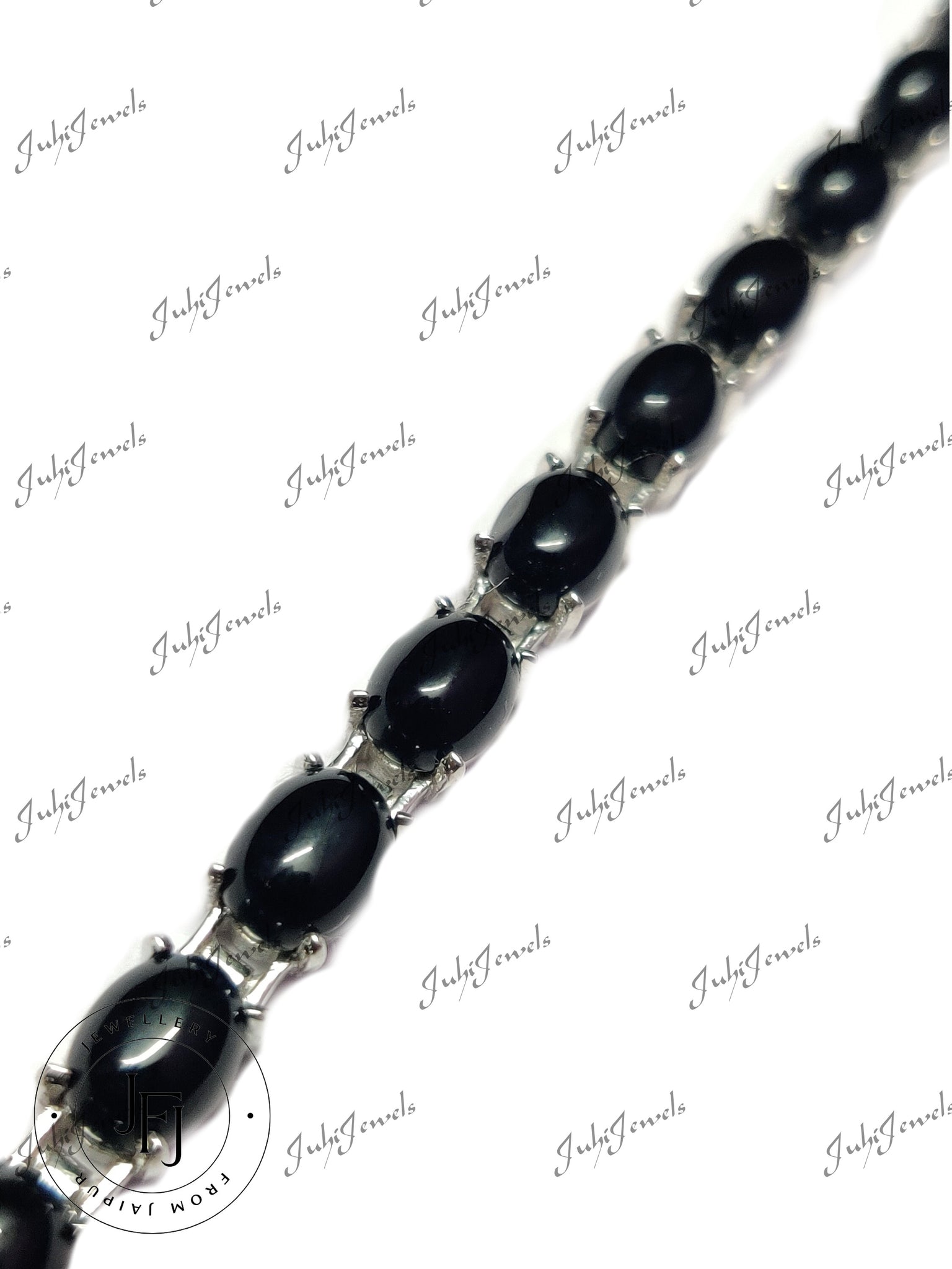 Black Onyx Bracelet Sterling Silver Black Onyx Bracelet 6x8 mm Oval Onyx Bracelet Silver Black Stone Bracelet Gemstone Bracelet