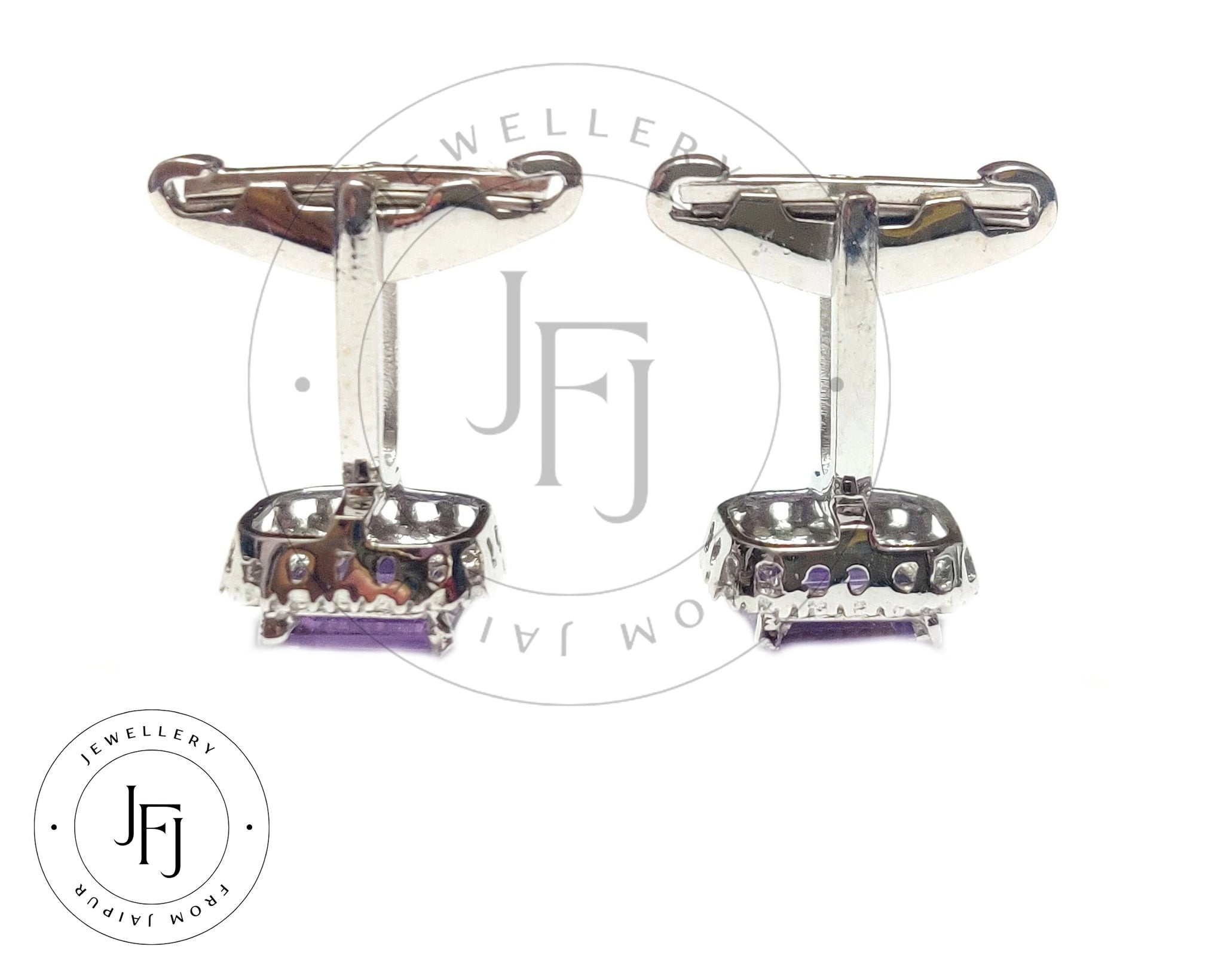 Amethyst Cufflinks Art Deco Amethyst Cufflinks 3 Ct Amethyst Men Cufflinks Groomsmen Cufflinks Wedding Cufflinks Unique Cufflinks For Men