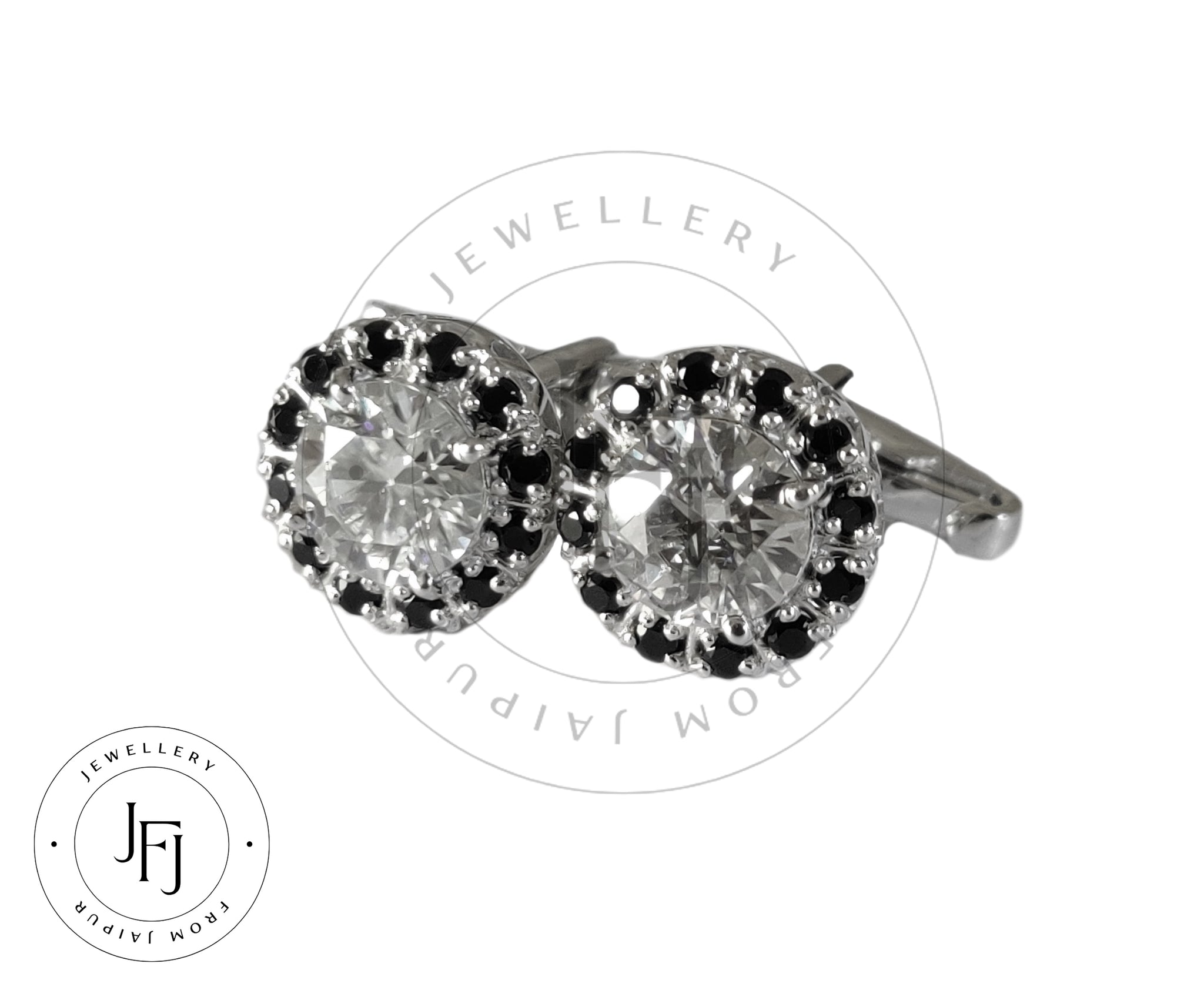 Moissanite Cufflink 8 mm Round Moissanite Natural Moissanite Jewelry Wedding Cufflink Groomsmen Cufflinks Fathers Day Gifts Bestman Cufflink