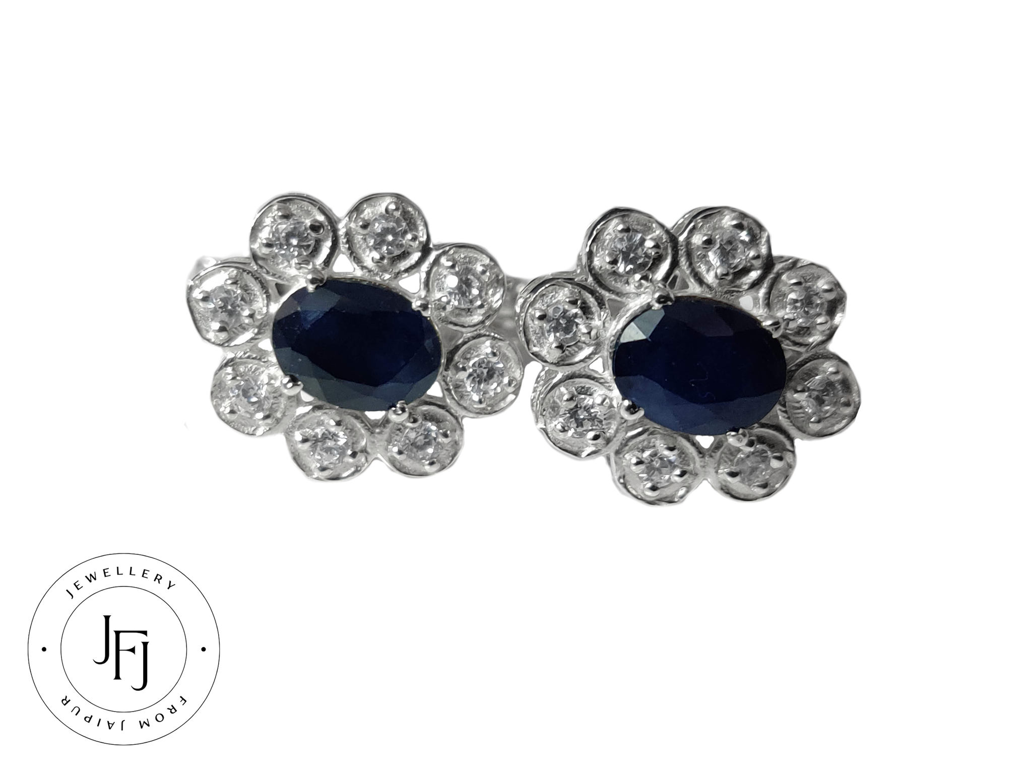 Sapphire Cufflinks Men Natural Blue Sapphire Wedding Cufflinks 925 Silver Sapphire Engagement Cufflinks Groomsmen Cufflinks Big Cufflinks