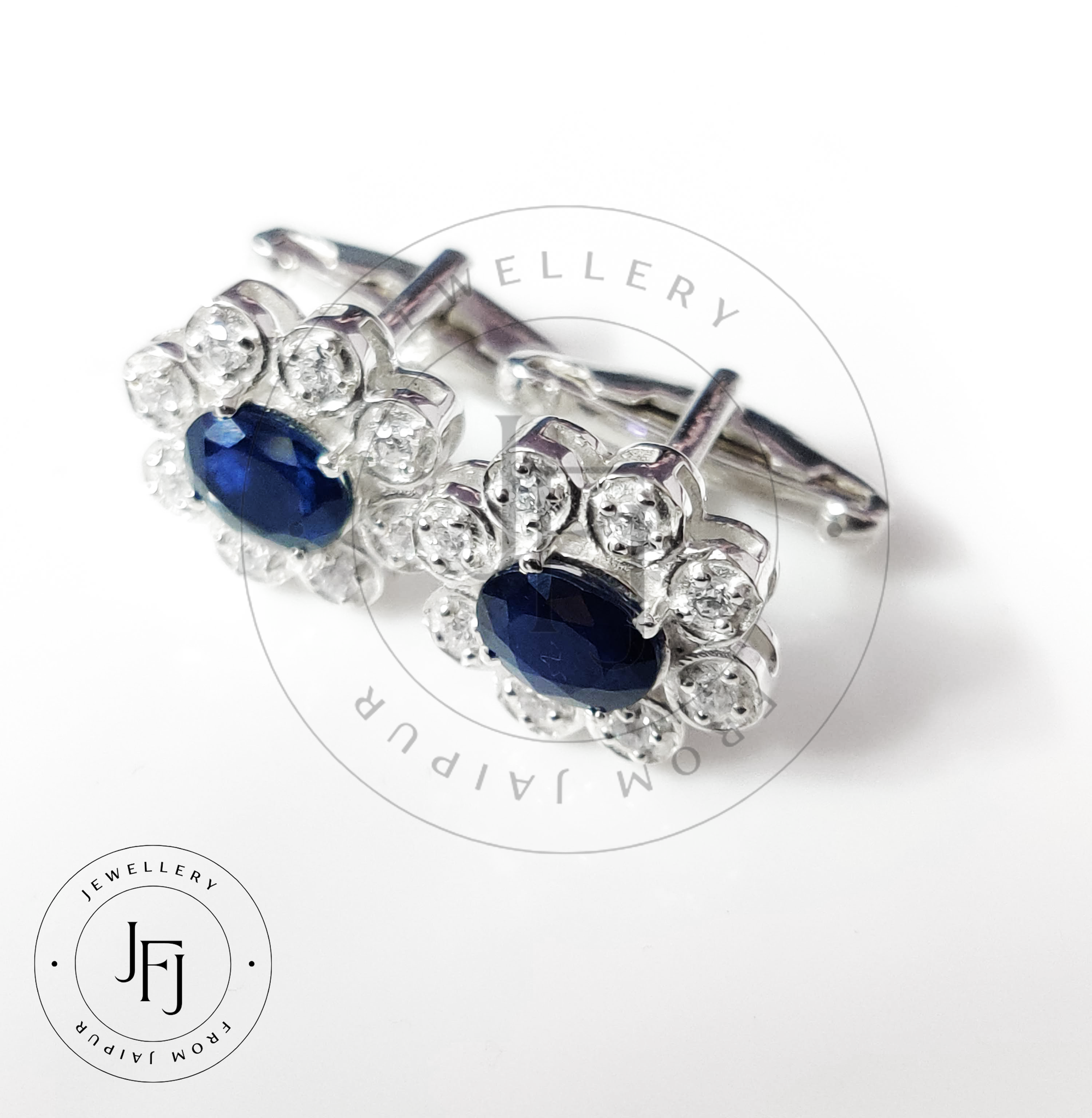 Sapphire Cufflinks Men Natural Blue Sapphire Wedding Cufflinks 925 Silver Sapphire Engagement Cufflinks Groomsmen Cufflinks Big Cufflinks