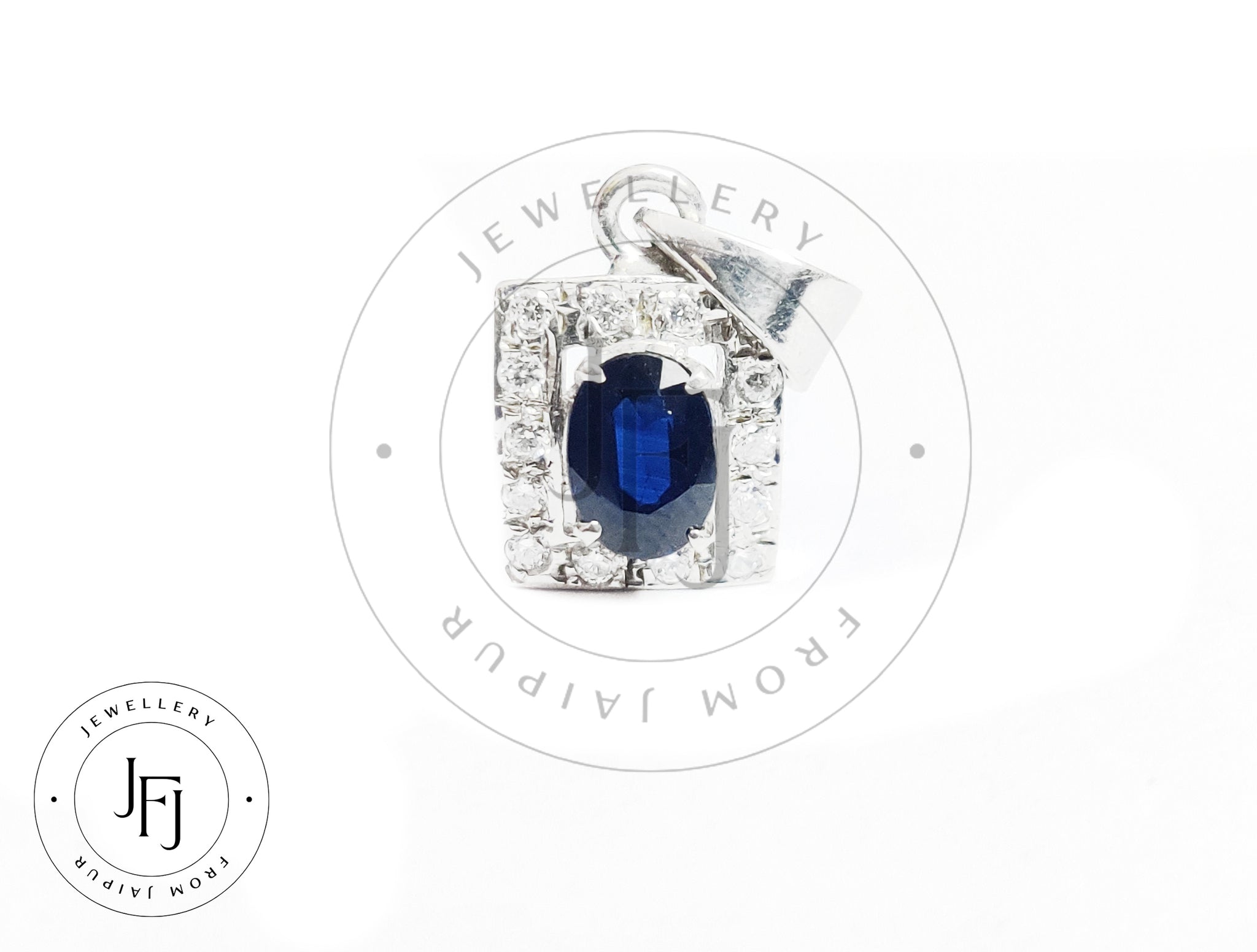 Genuine Blue Sapphire Pendant High Quality Blue Sapphire Pendant 925 Sterling Silver Sapphire Pendant
