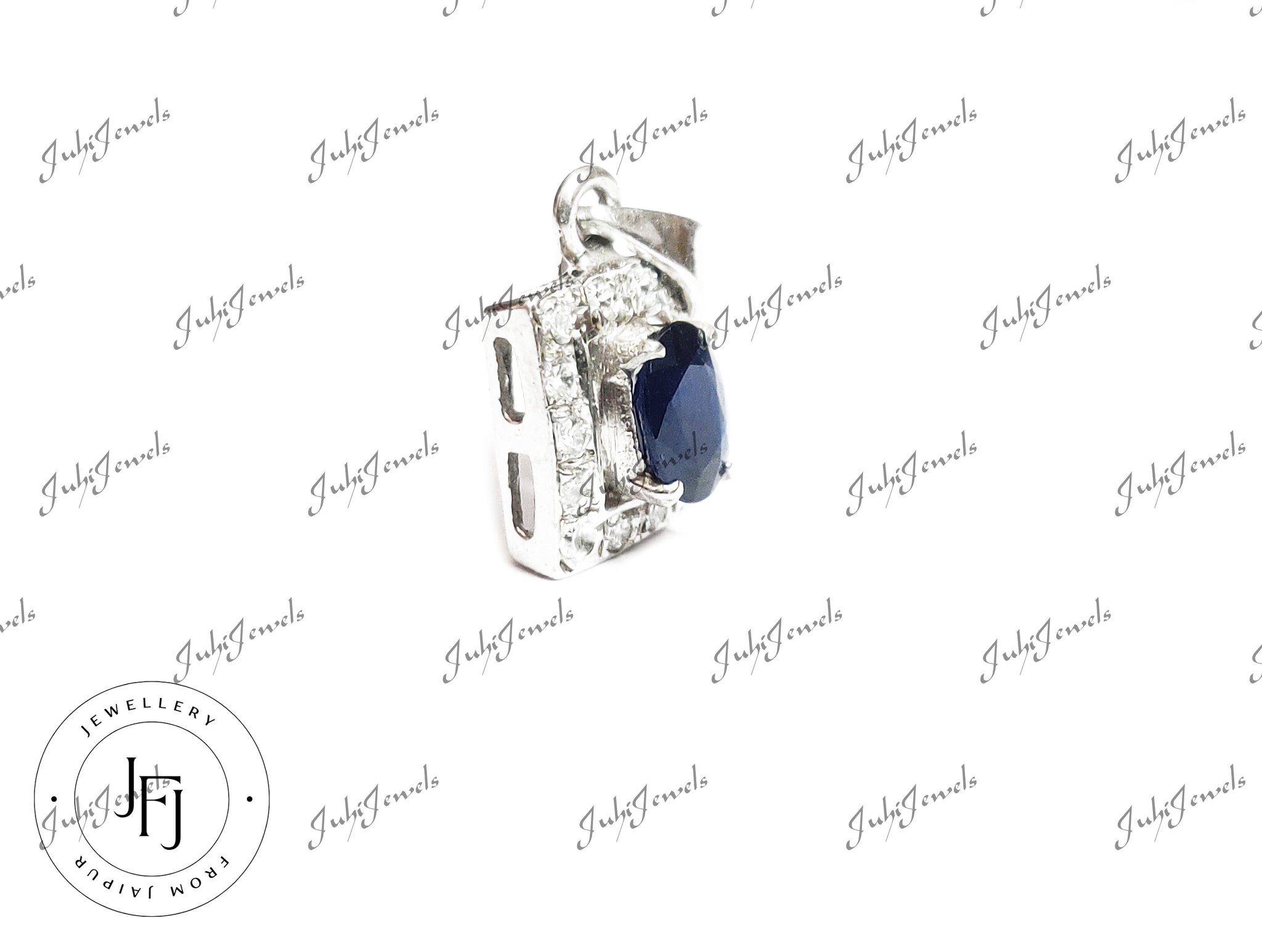 Genuine Blue Sapphire Pendant High Quality Blue Sapphire Pendant 925 Sterling Silver Sapphire Pendant