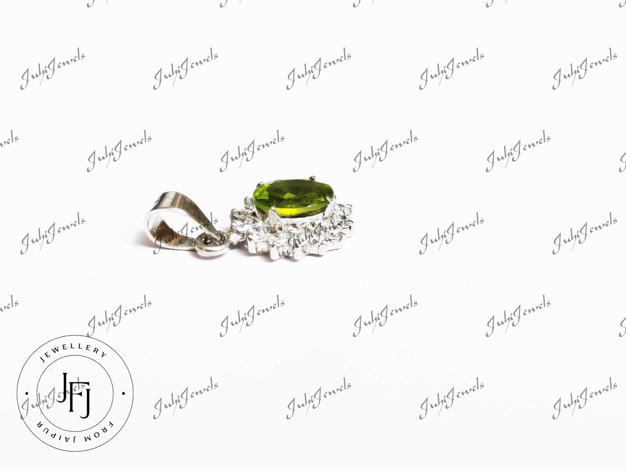 Natural Peridot Pendant 2 Ct Peridot Pendant 7x9 mm Oval 925 Sterling Silver Peridot Pendant August Birthstone Pendant