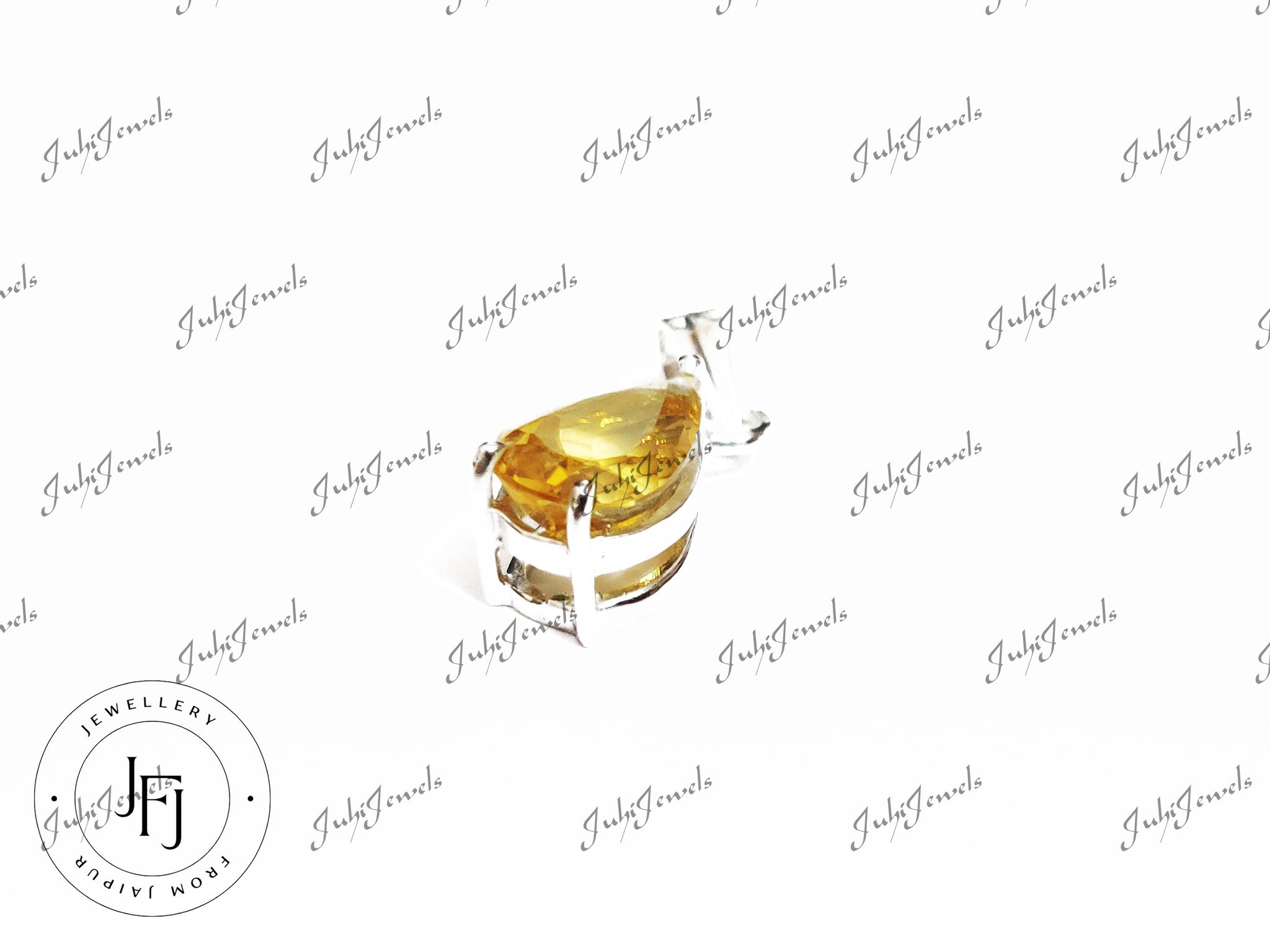 Natural Citrine Pendant Citrine Teardrop Pendant Yellow Citrine Pendant 925 Sterling Silver Citrine Pendant